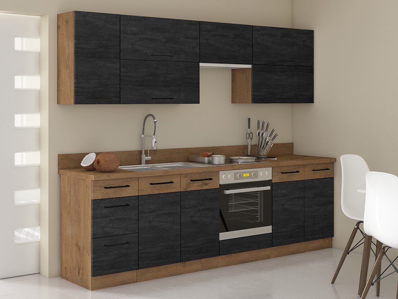Modularni ormarić za ugradbene aparate Wood Dark 106