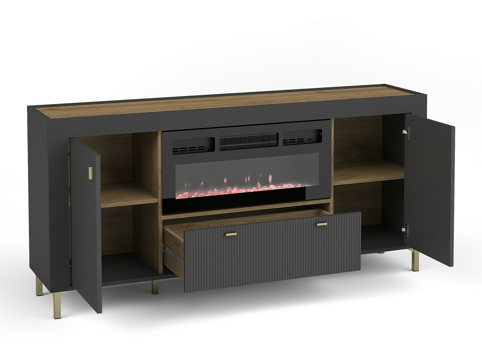 Set za dnevni boravak Mormavu 115 (Mat crna)