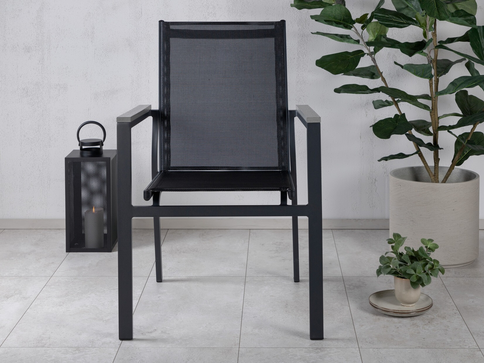 Vrtna stolica Dallas 2775 (Crna + Siva)