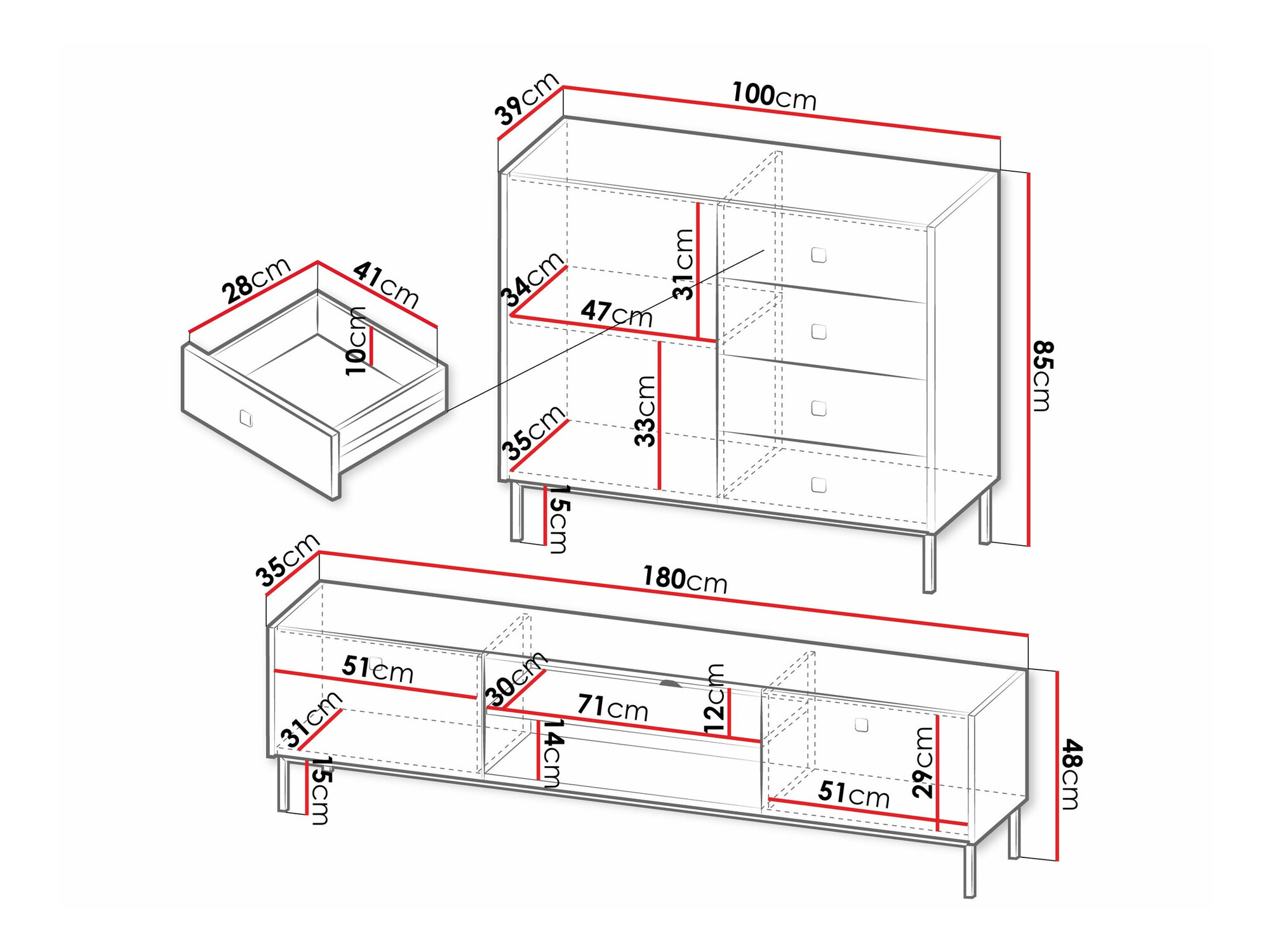 Dnevni boravak Comfivo Nunove 106 (Crna)