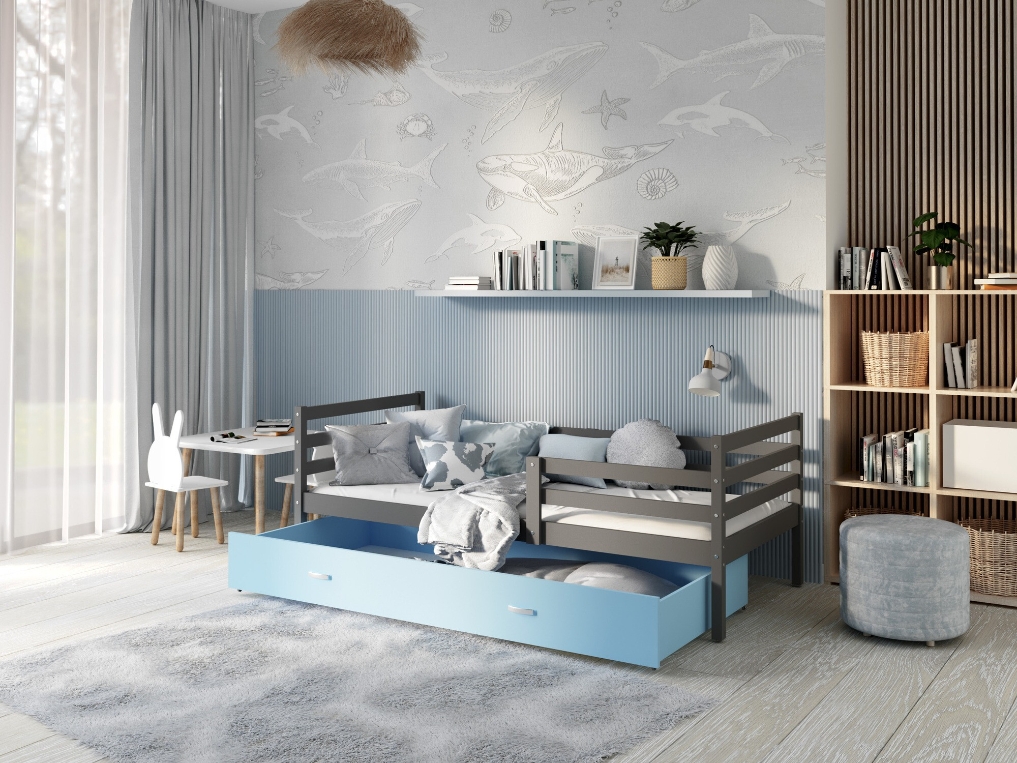 Krevet Aurora 130 (Siva)