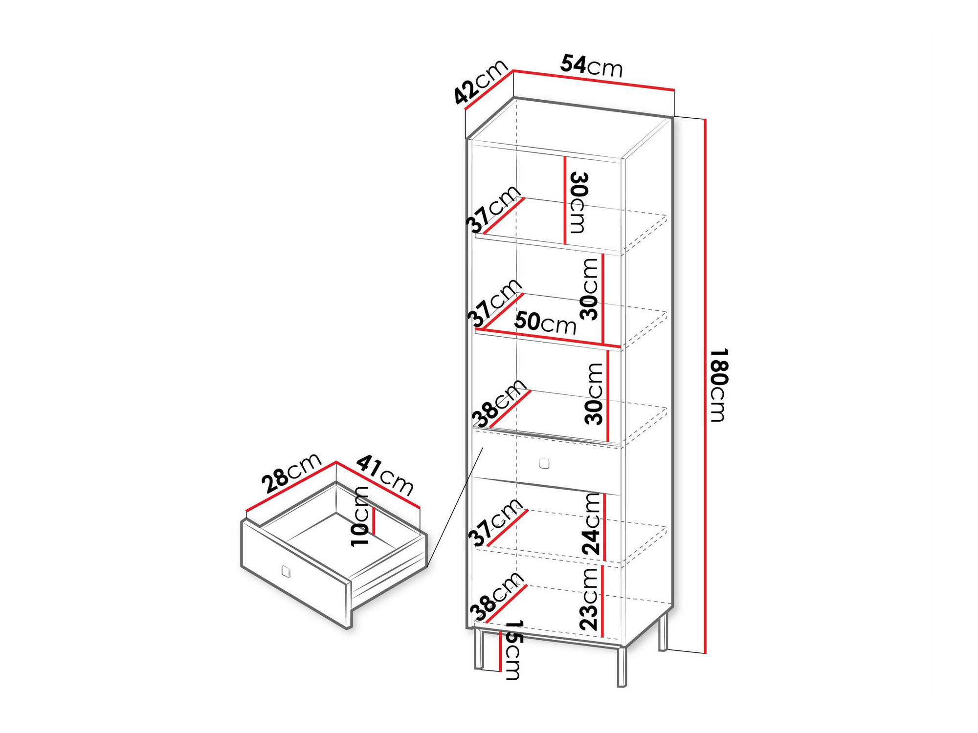 Polica Comfivo Nunove 102 (Bijela)