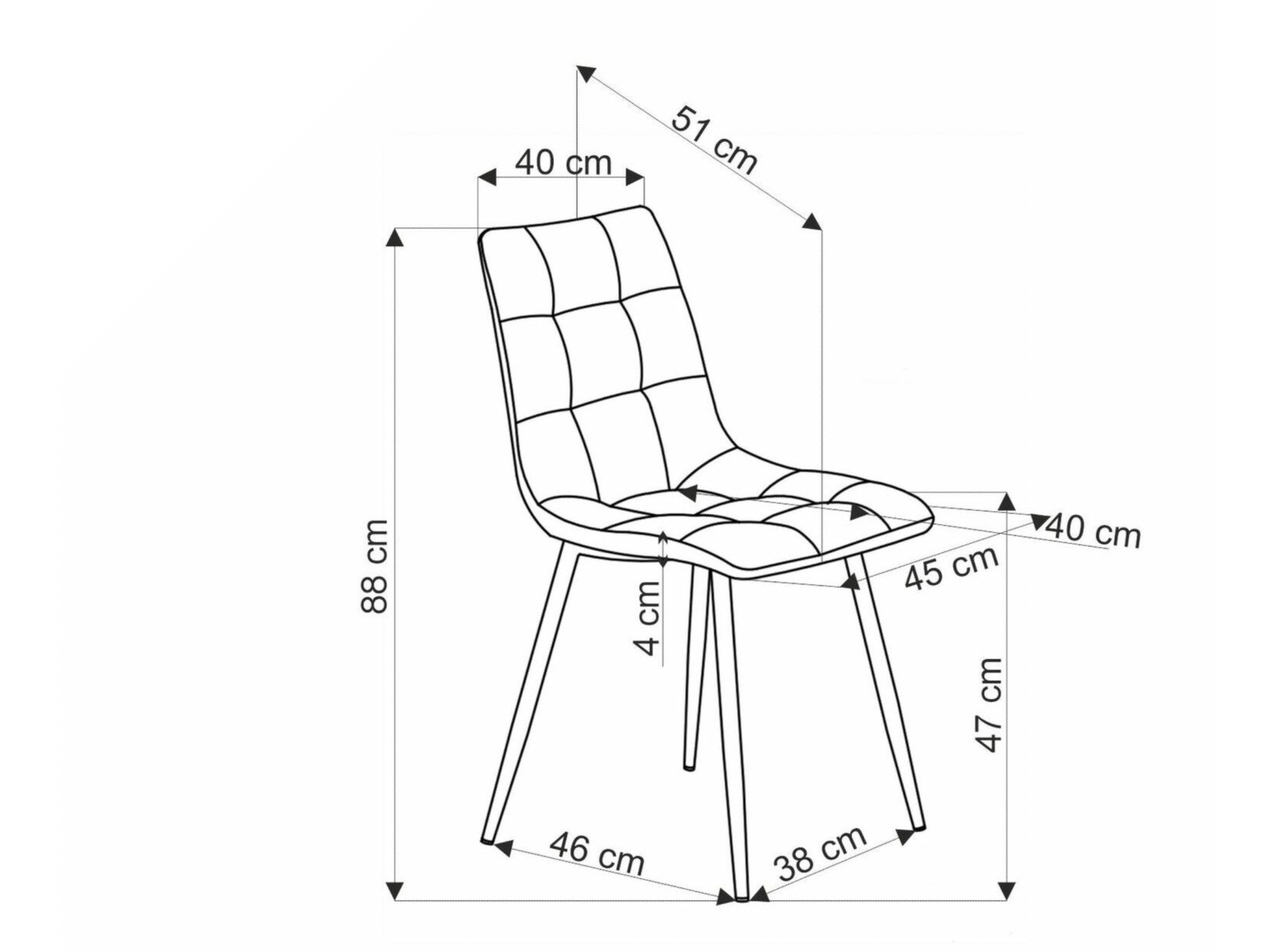 Stolica Houston 1783 (Bež)