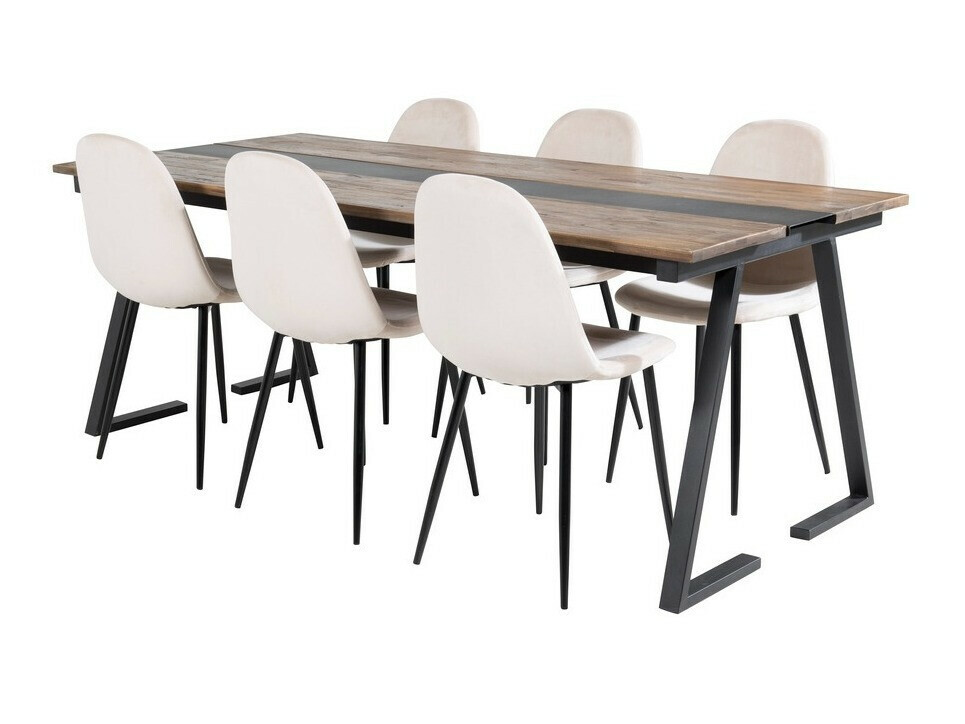 Blagovaonski set Dallas 1949 (Crna + Bež)