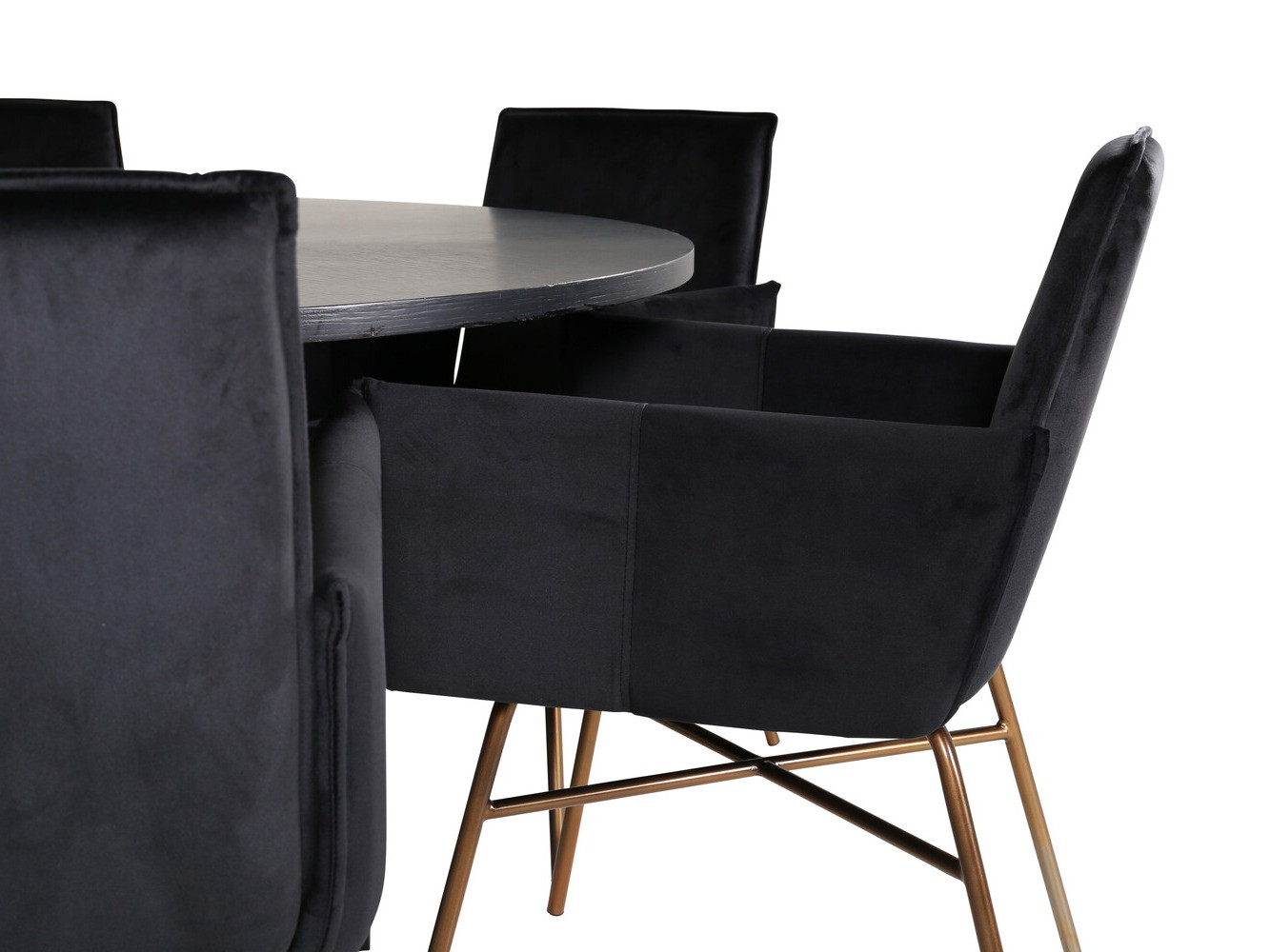 Blagovaonski set Dallas 2391 (Crna + Mesing)