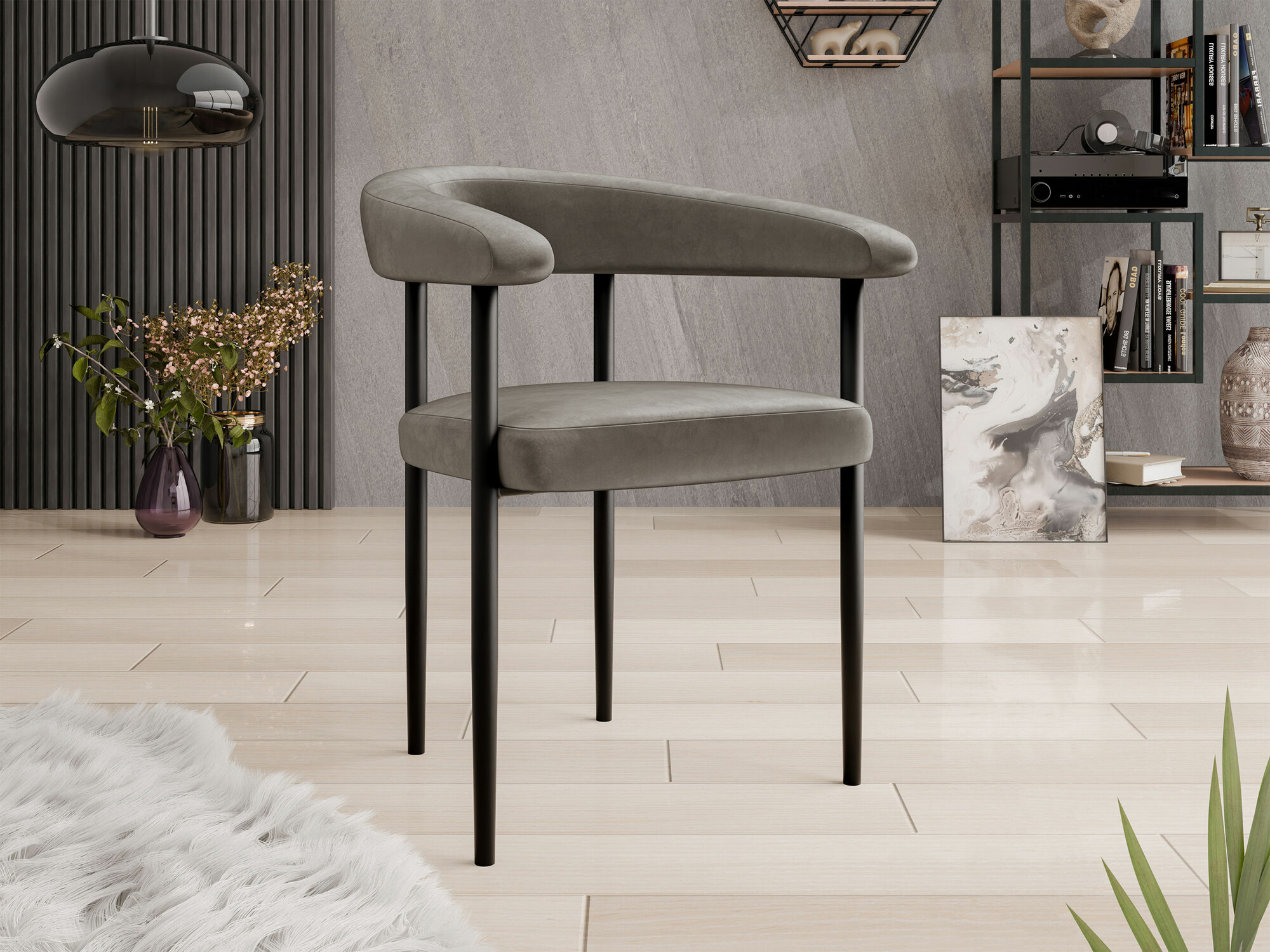 Stolica Jackson 110 (Crna + Magic Velvet 2209)