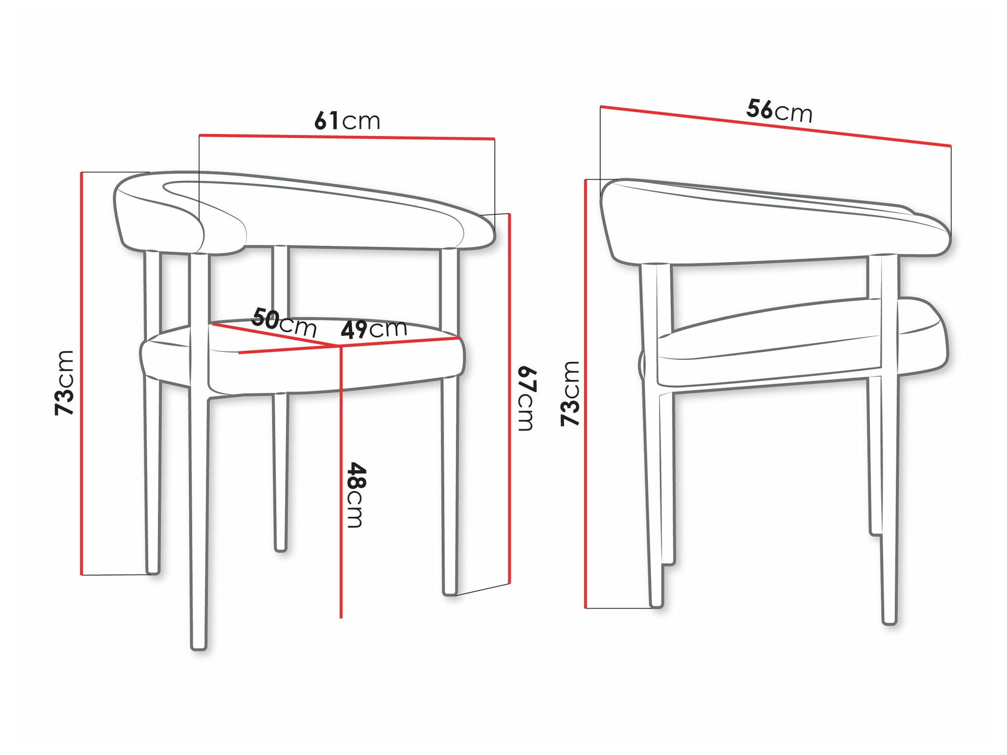 Stolica Jackson 110 (Crna + Magic Velvet 2216)