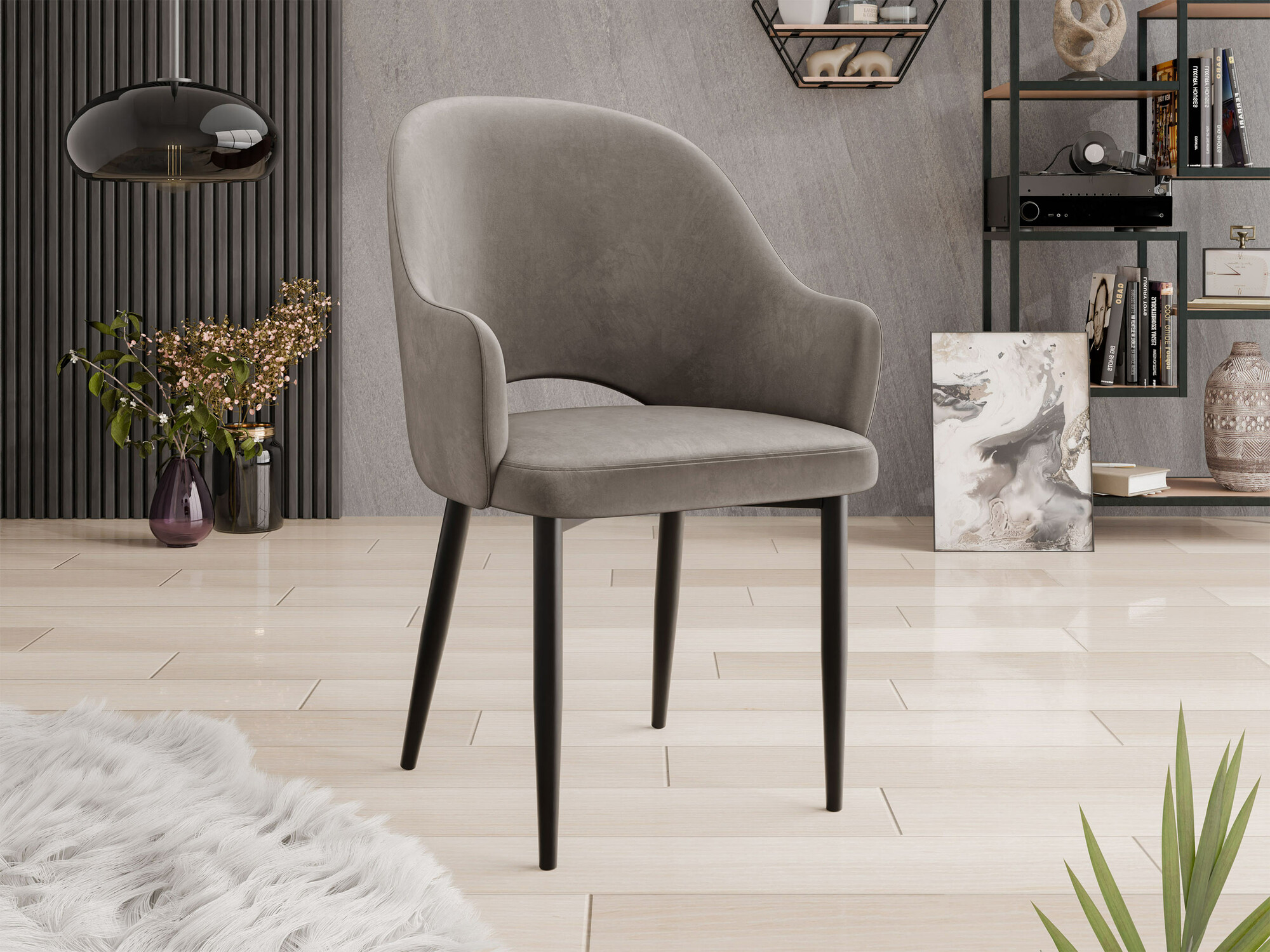 Stolica Jackson 116 (Crna + Magic Velvet 2209)