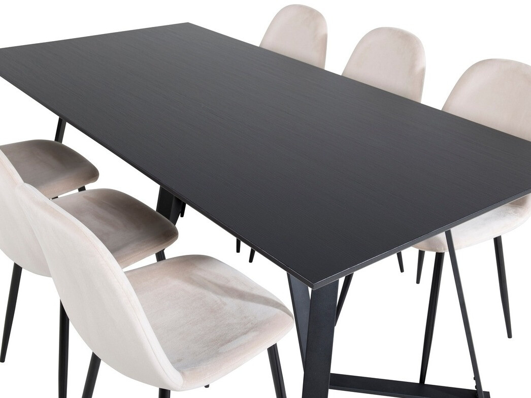 Blagovaonski set Dallas 2476 (Bež + Crna)