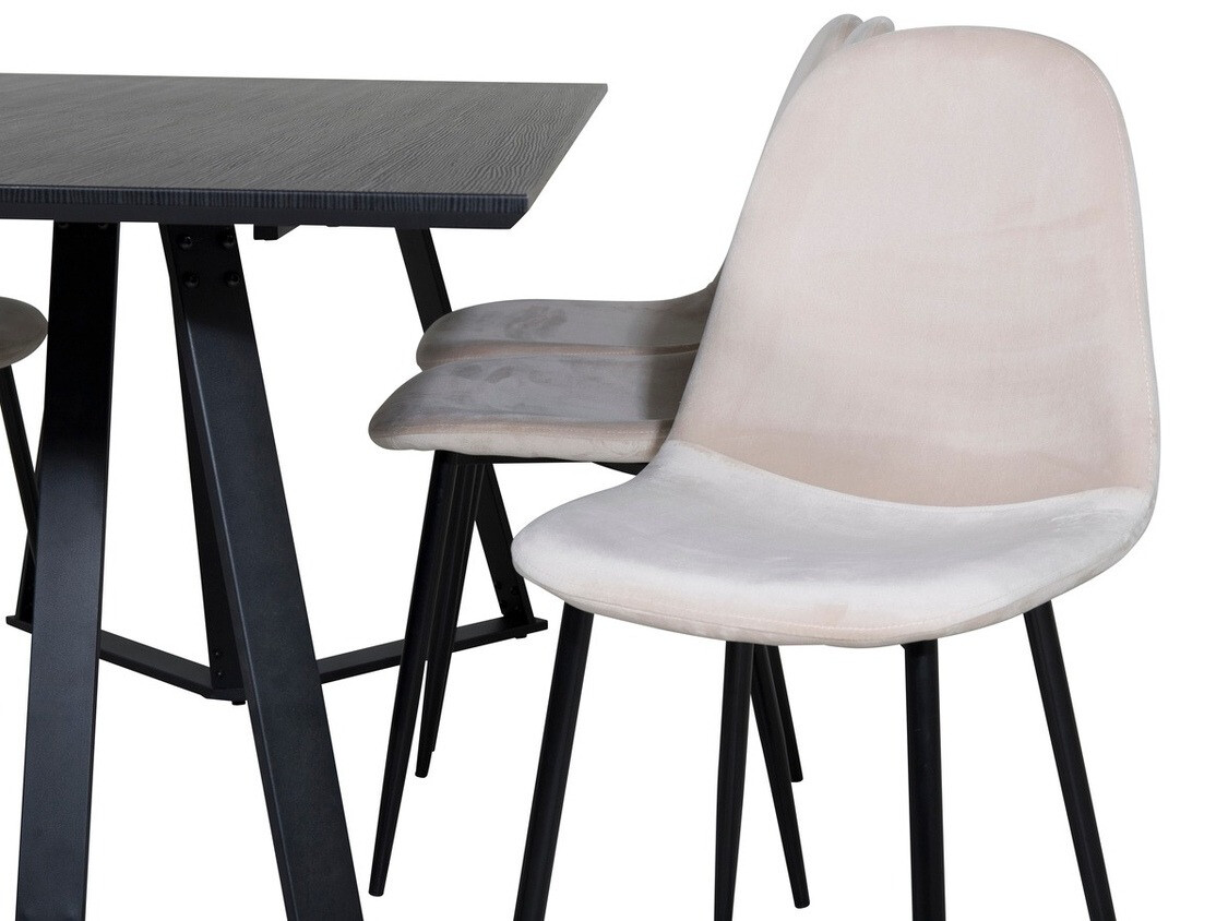 Blagovaonski set Dallas 2476 (Bež + Crna)