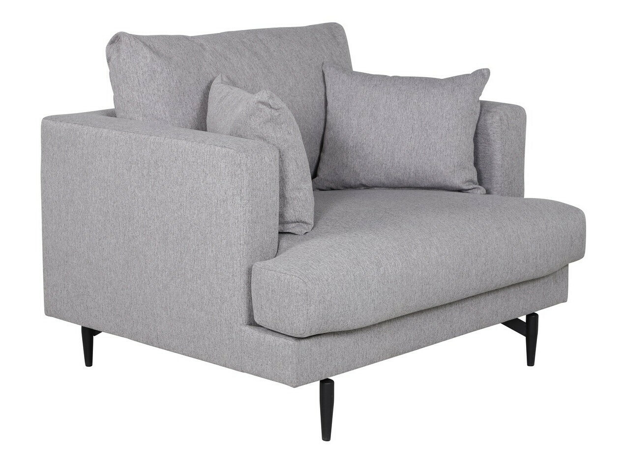 Fotelja Dallas 1703 (Svijetlo siva + Crna)