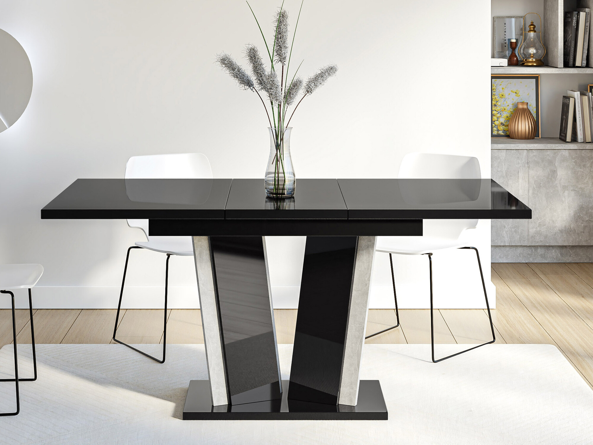 Stol Goodyear 130 (Sjajno bijela)