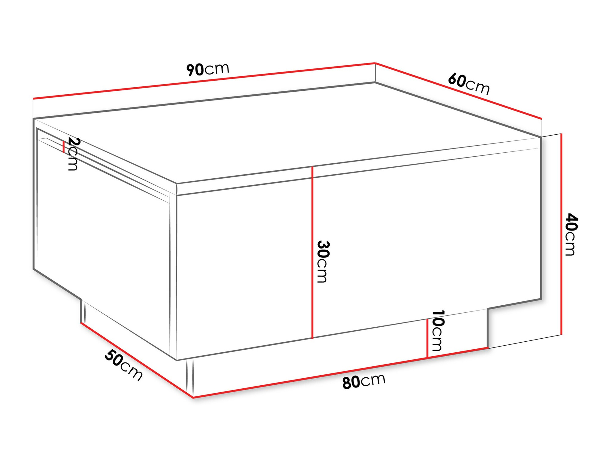 Stolić za kavu Goodyear 134 (Crna)