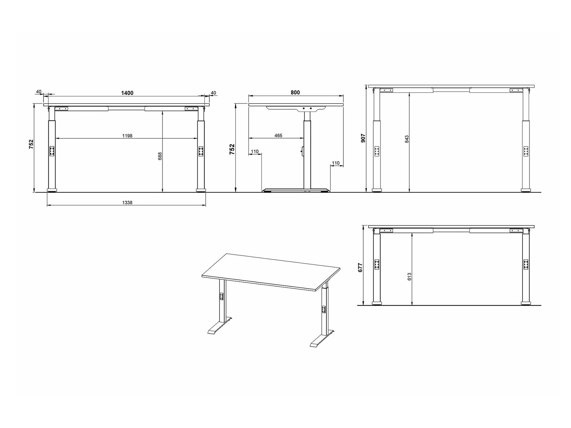 Uredski stol Sacramento 419 (Bijela + Srebro)