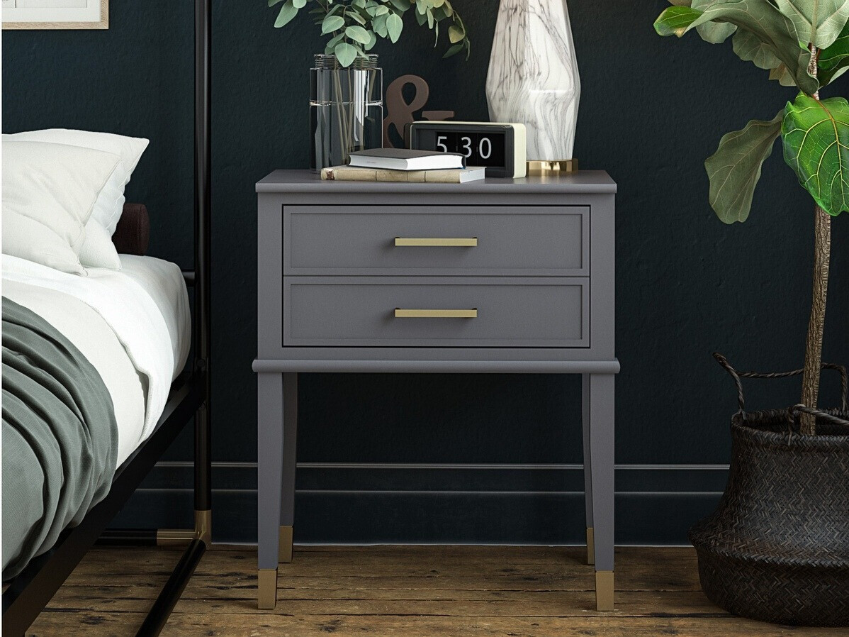 Noćni ormarić CosmoLiving by Cosmopolitan Belromu 104 (Grafit)
