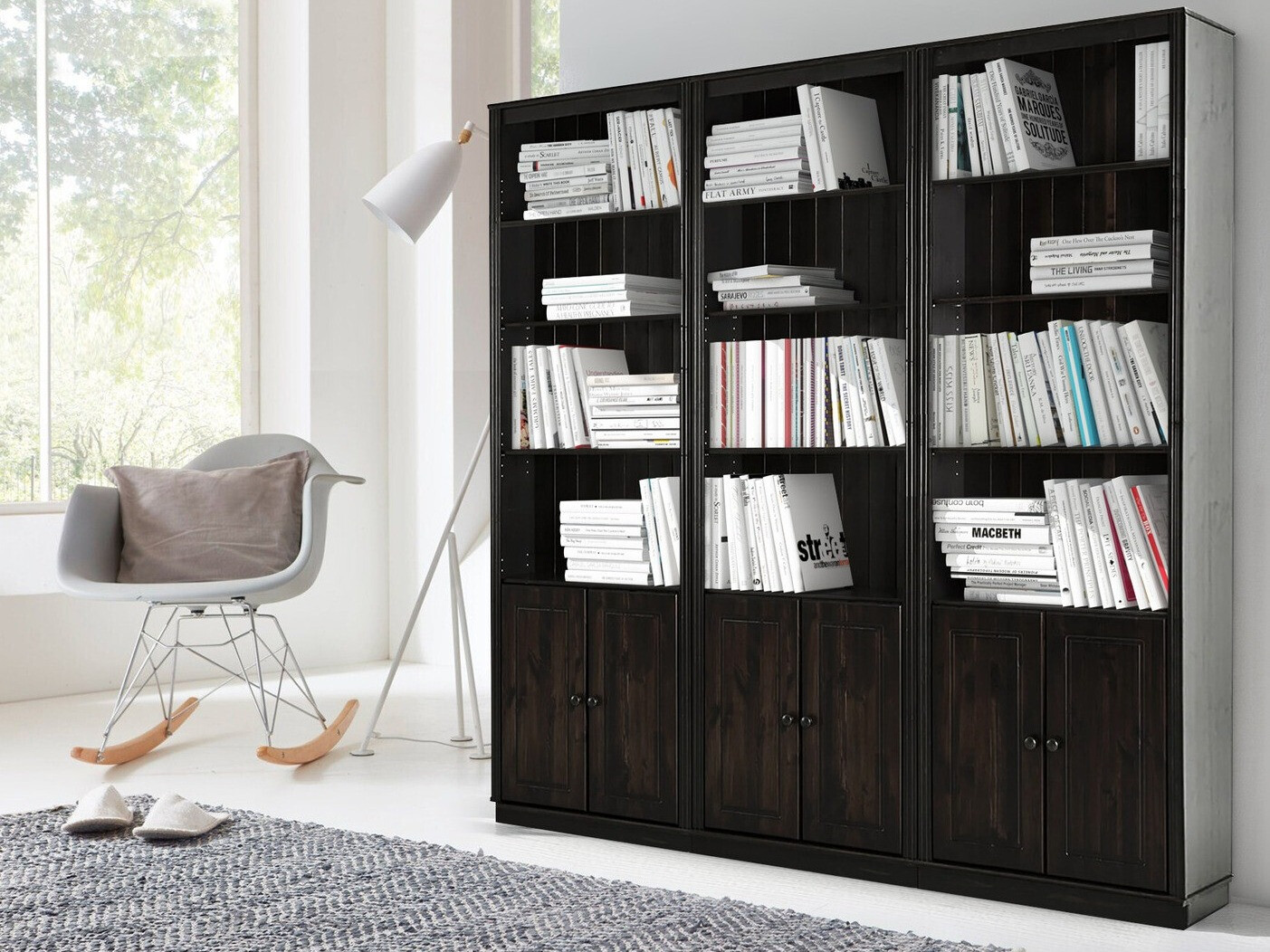 Set polica Saltoro 117 (Tamno smeđa)