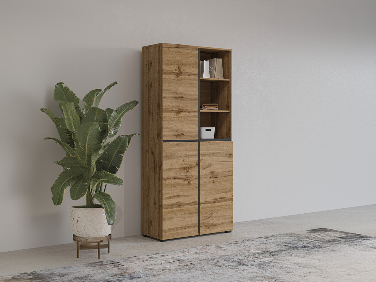 Polica za cipele Alfere 116 (Hrast Wotan)