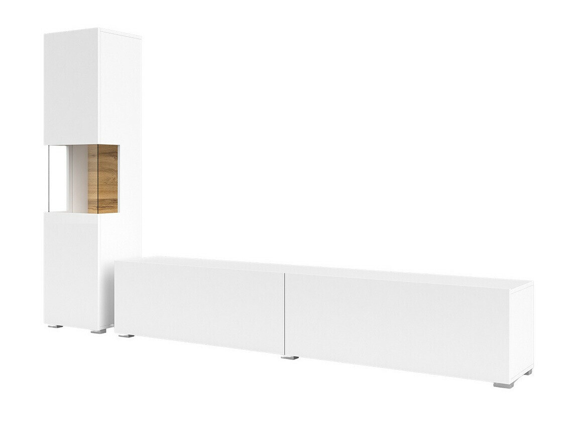 Dnevni boravak Revmiru 105 (Bijela + Wotan hrast)