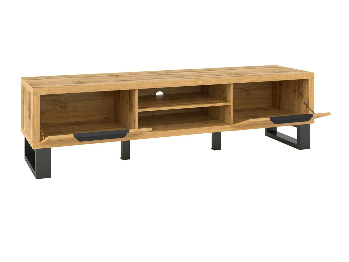 TV stol Avicavu 101 (Hrast Wotan + Crna)