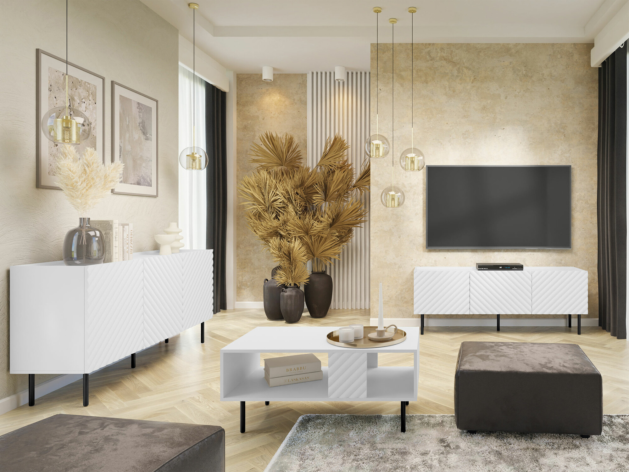 Set za dnevni boravak Sillen (Bijela)