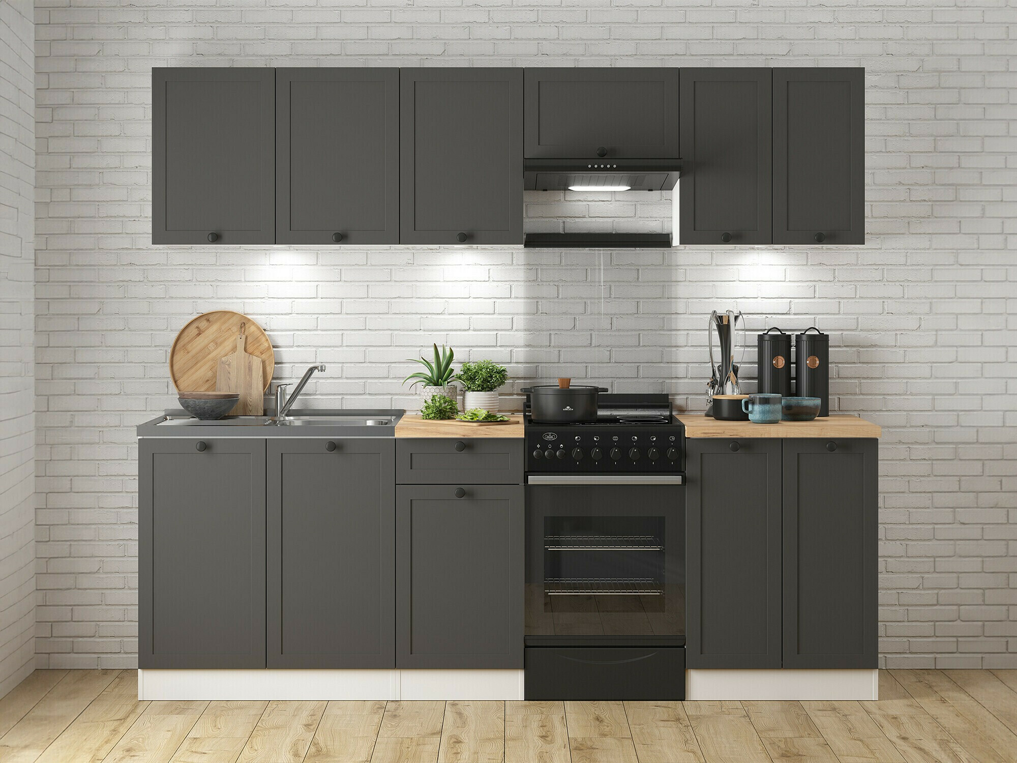 Modularan zidni ormarić Classic Grey 110