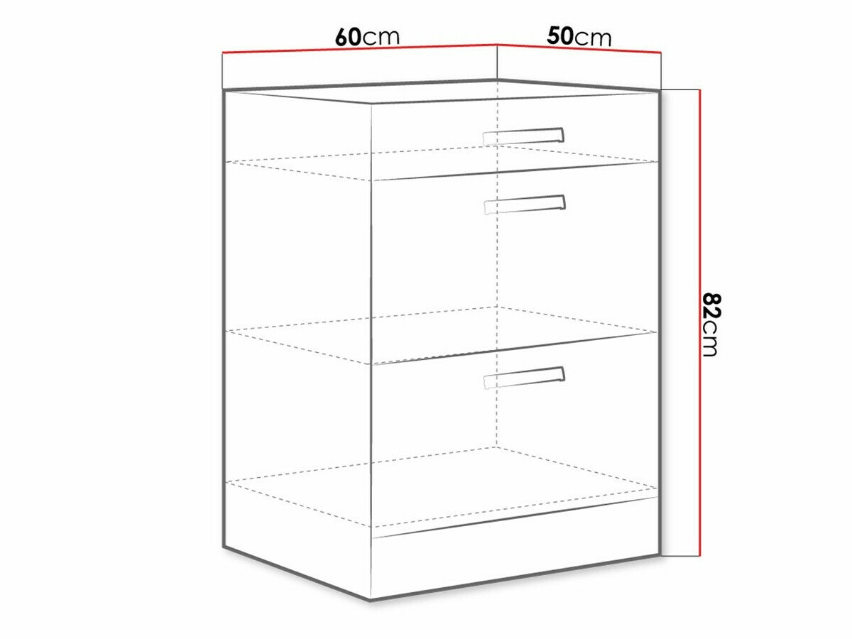 Modularni ormarić s ladicama Multi Grey 105