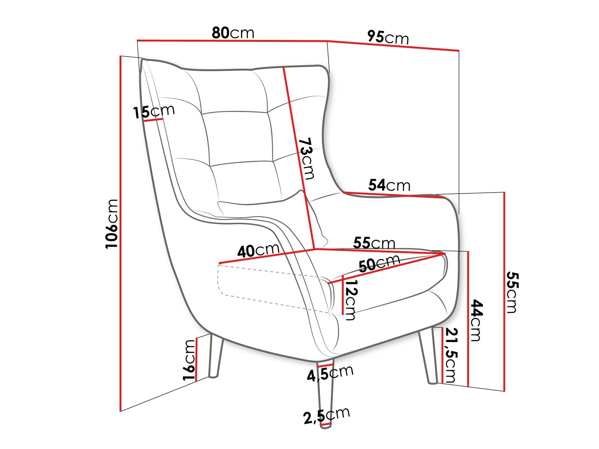 Fotelja Comfivo Ulmus III (Poso 100)