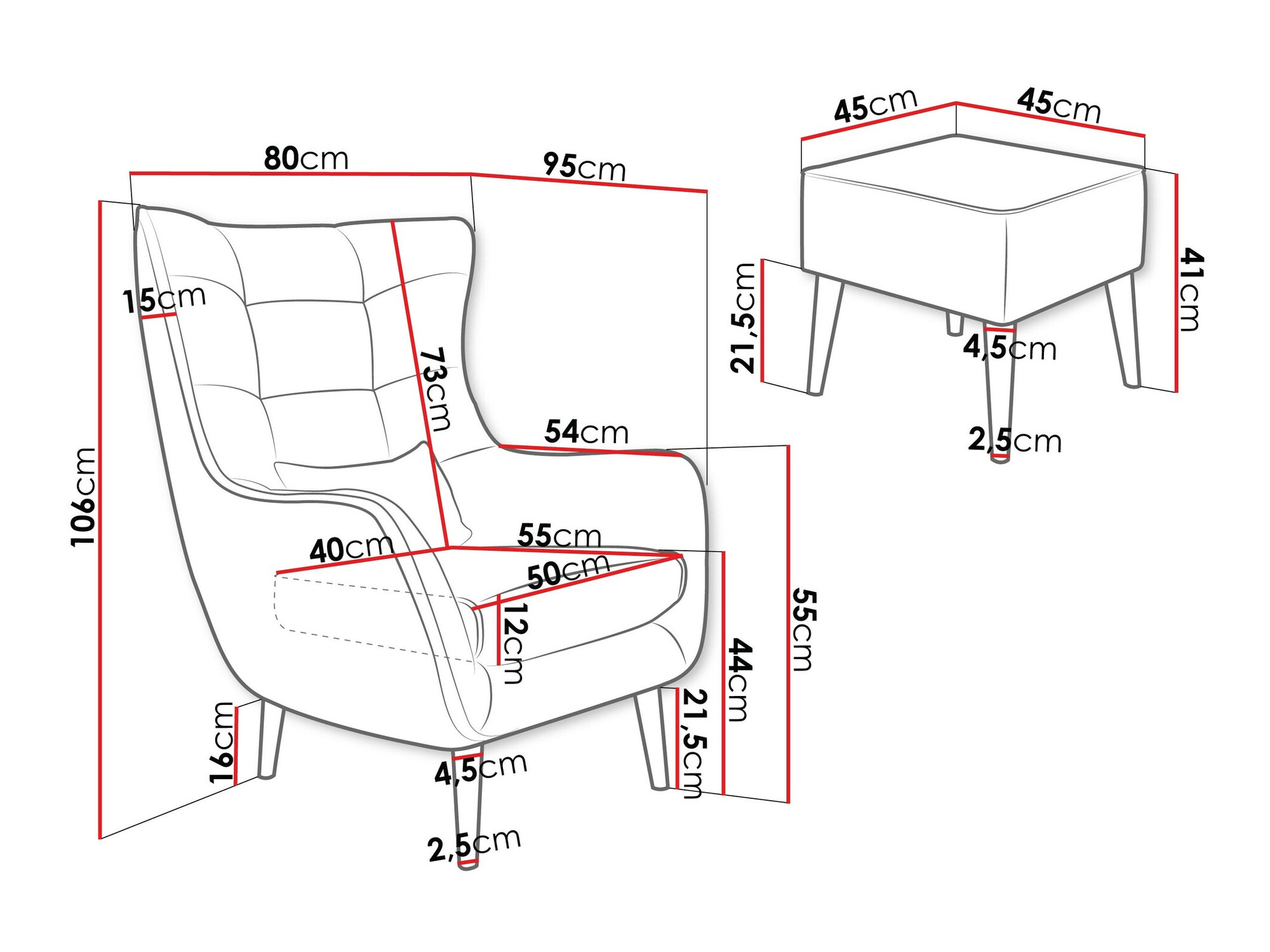 Fotelja Comfivo Ulmus V (Poso 100)