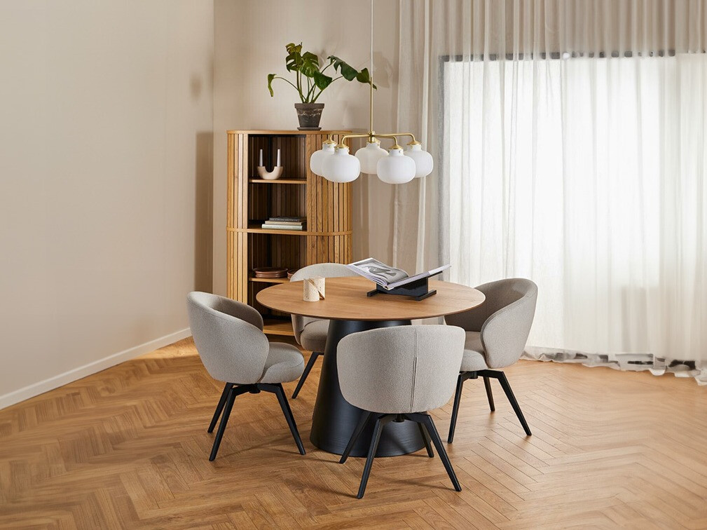 Stol Norsica 909 (Crna + Hrast)