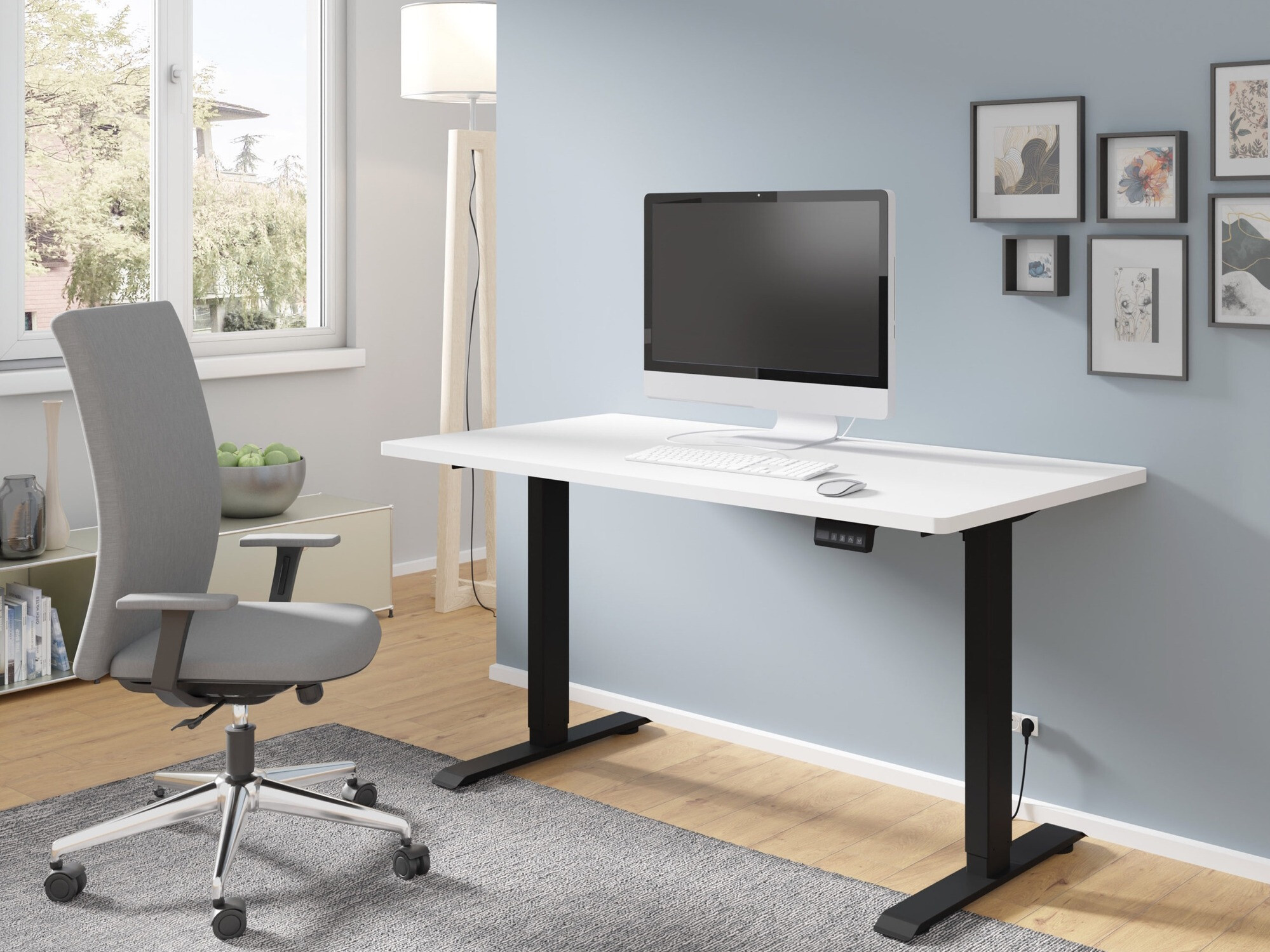 Radni stol podesiv po visini Buffalo 183 (Crna)