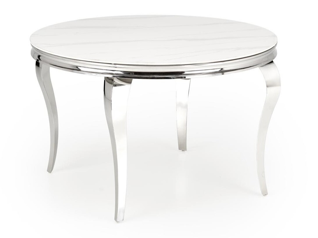 Stol Houston 1813 (Bijeli mramor + Srebrna)