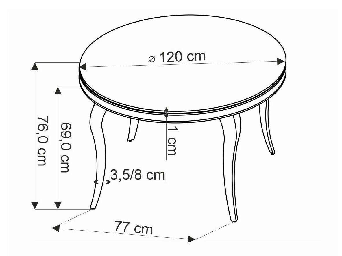 Stol Houston 1813 (Bijeli mramor + Srebrna)