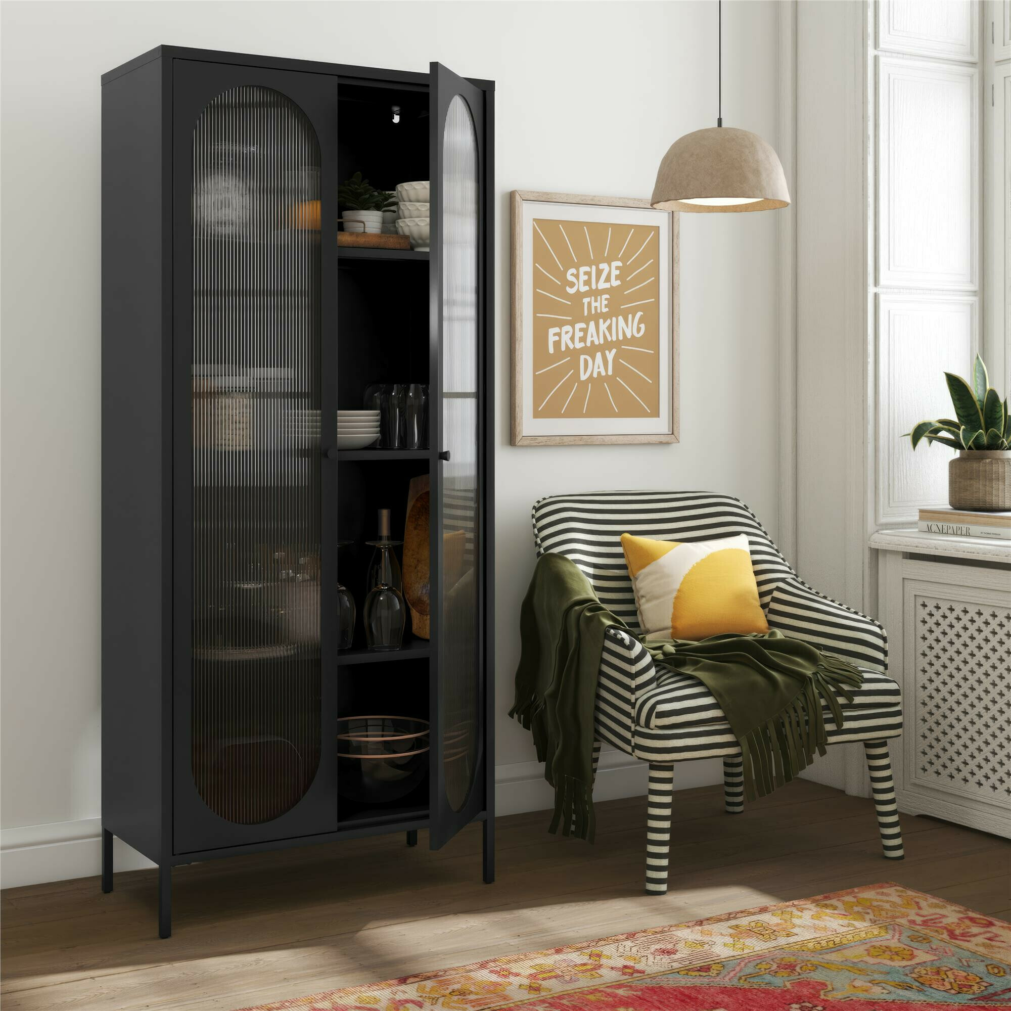 Polica Tulsa 654 (Crna)