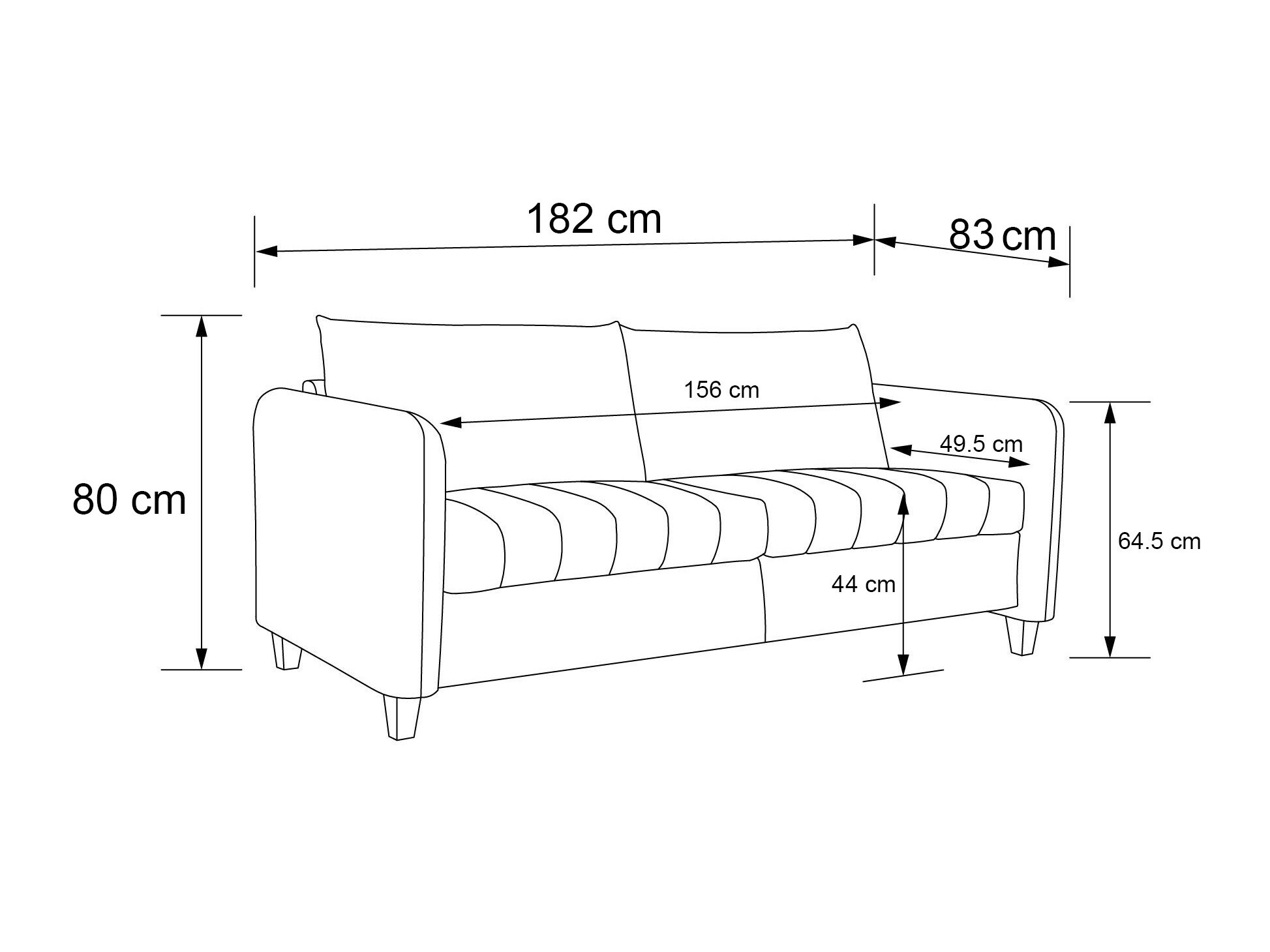 Kauč CosmoLiving by Cosmopolitan 165