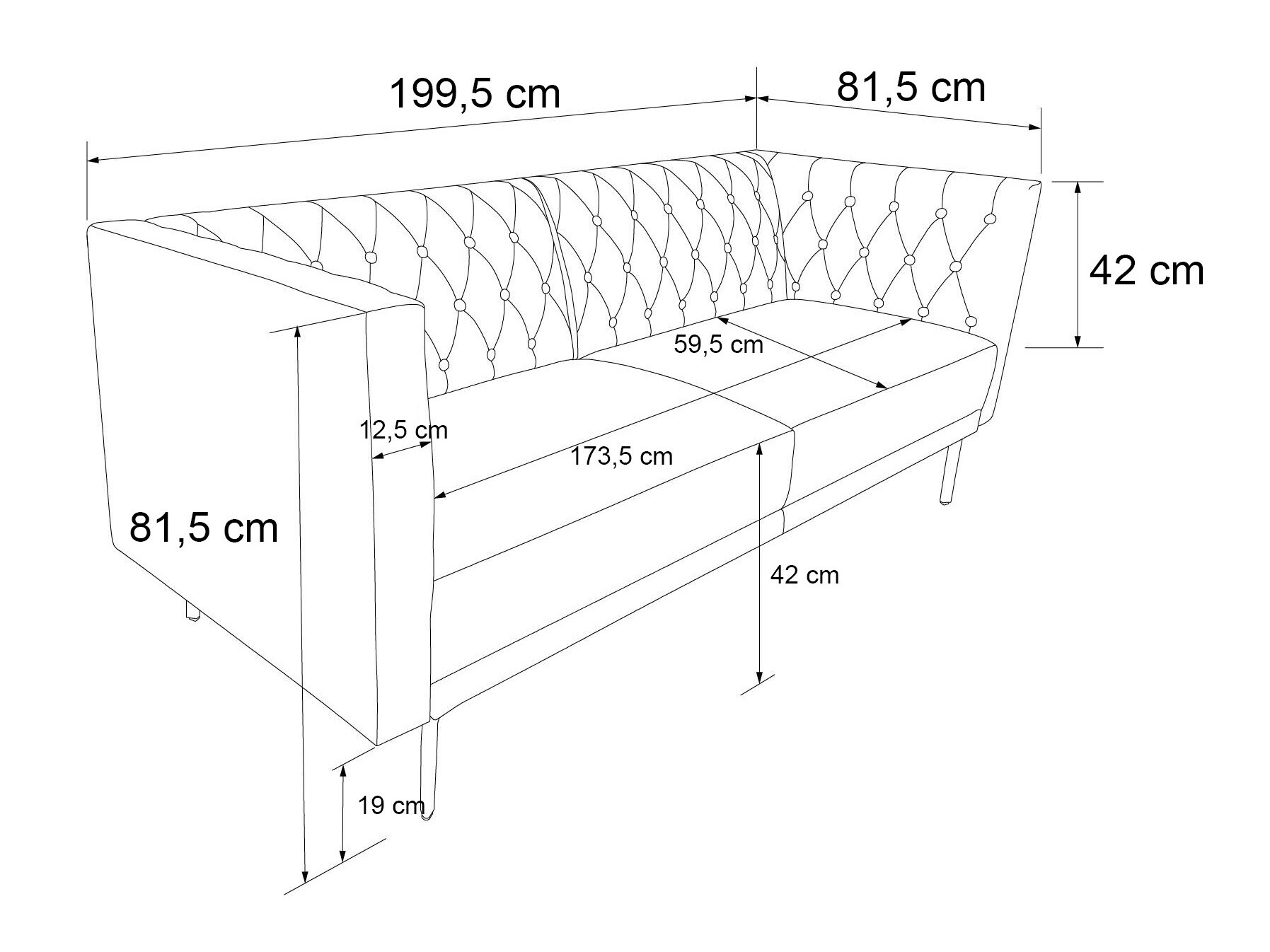 Kauč Tulsa 660 (Tirkizna)