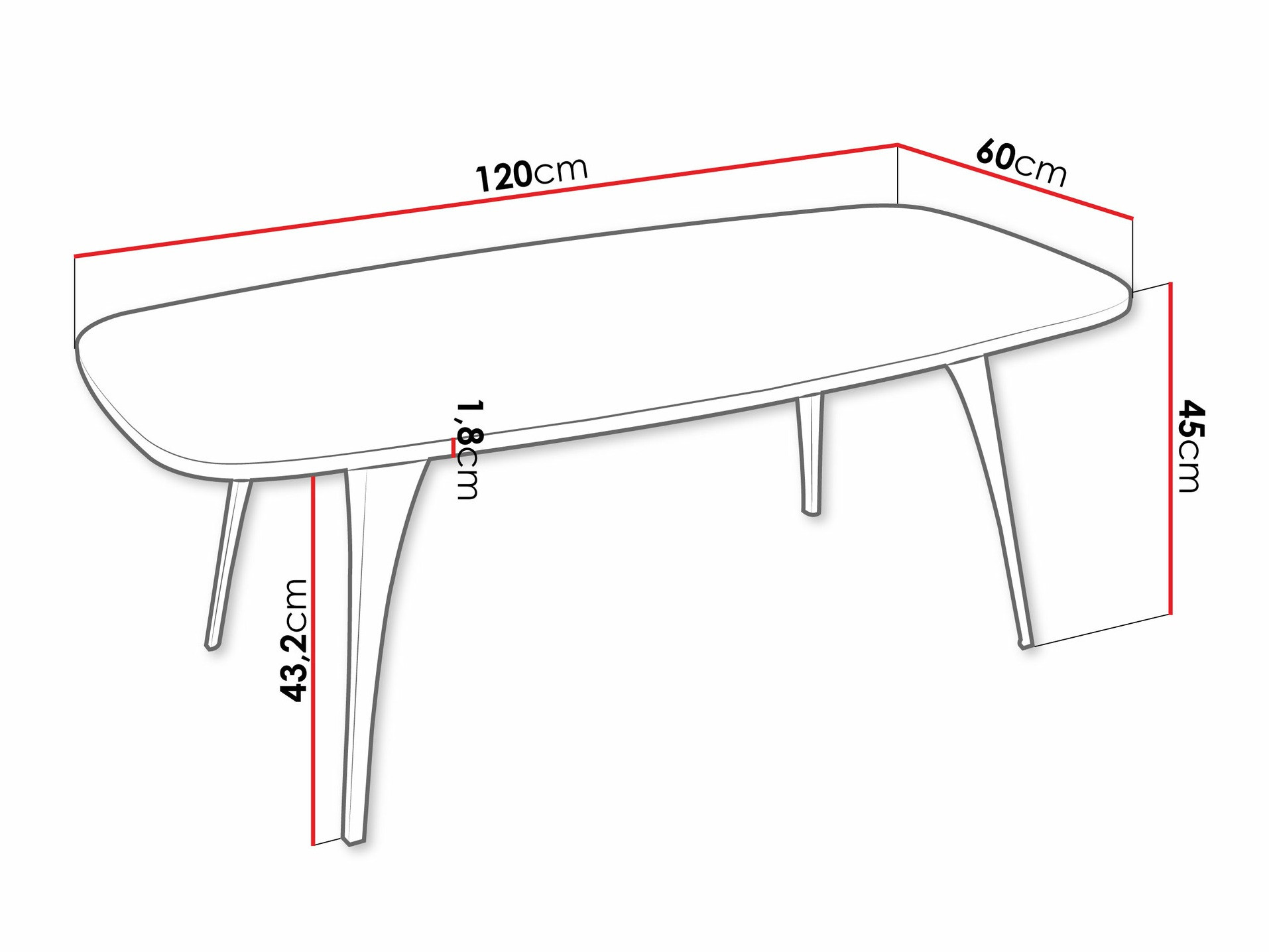 Stolić za kavu Oswego 125 (Zlatni hrast Craft)