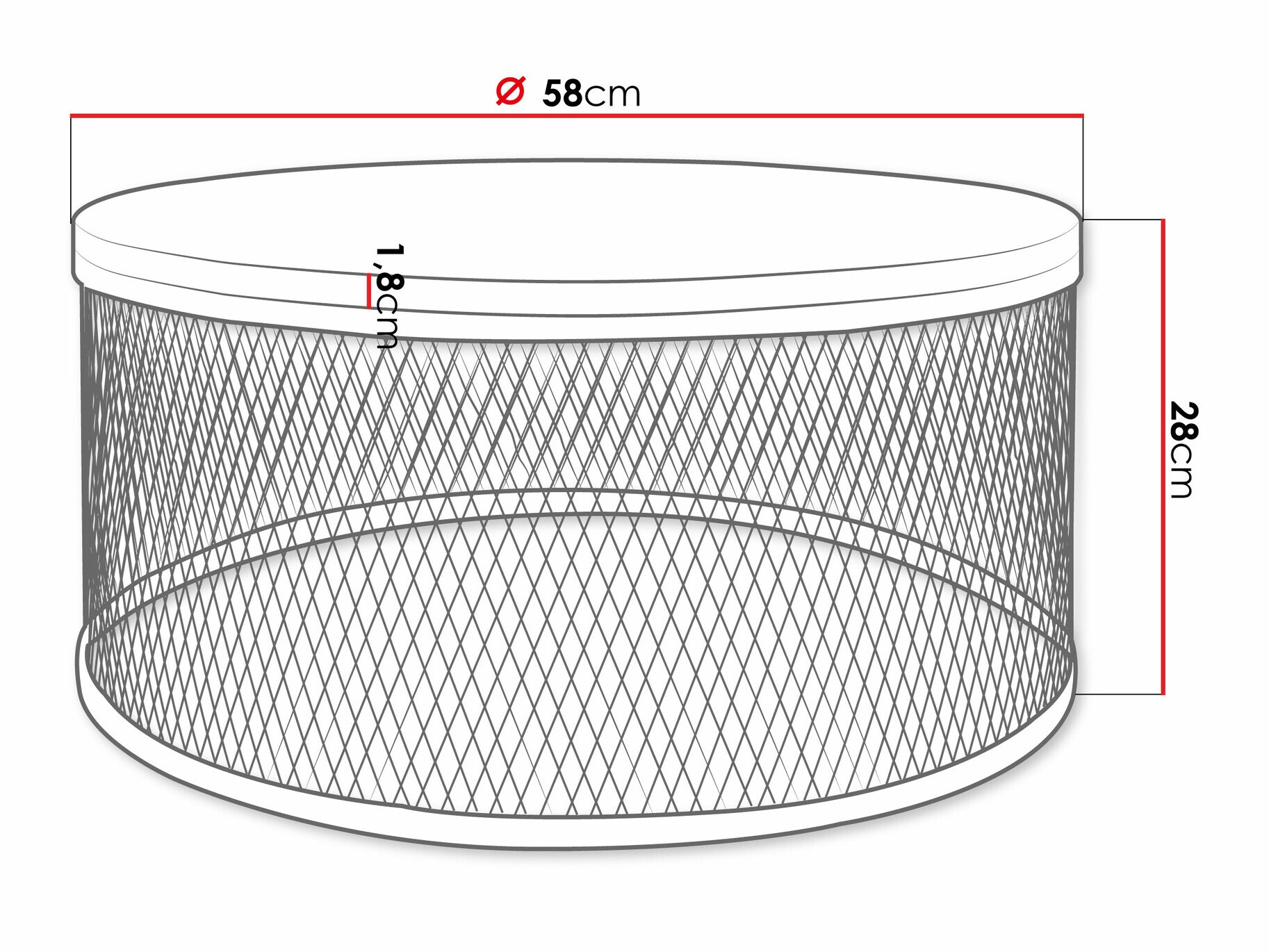 Stolić za kavu Oswego 127 (Zlatni hrast Craft)