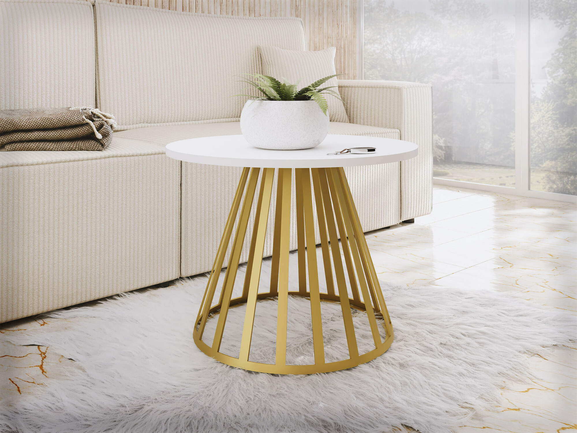 Stolić za kavu Oswego 130 (Bijela)