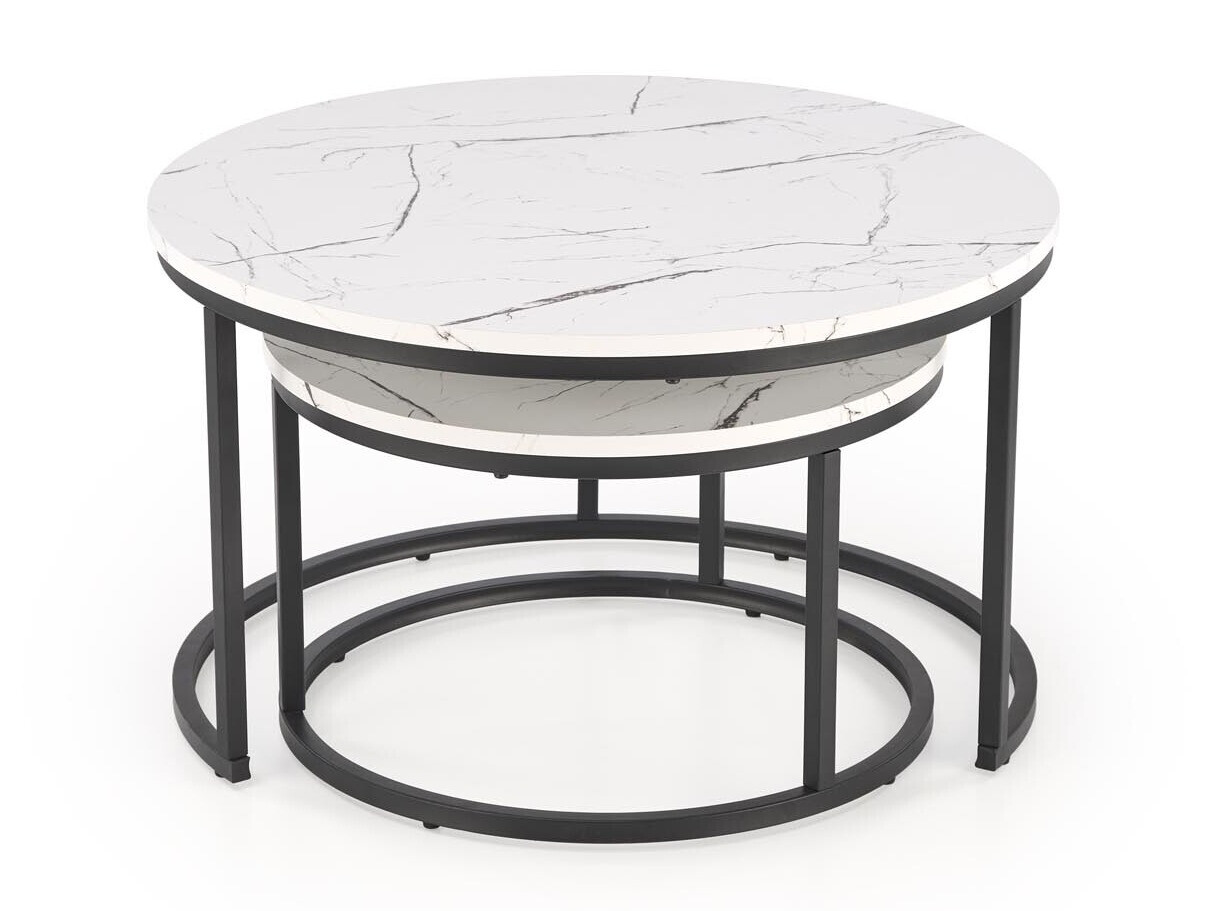 Set stolića za kavu Houston 1832 (Bijeli mramor)