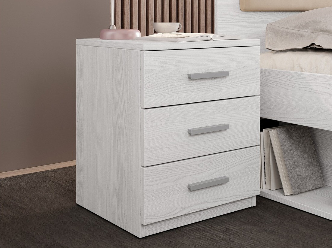 Noćni ormarić Levruvu 107 (Izbijeljeni jasen)