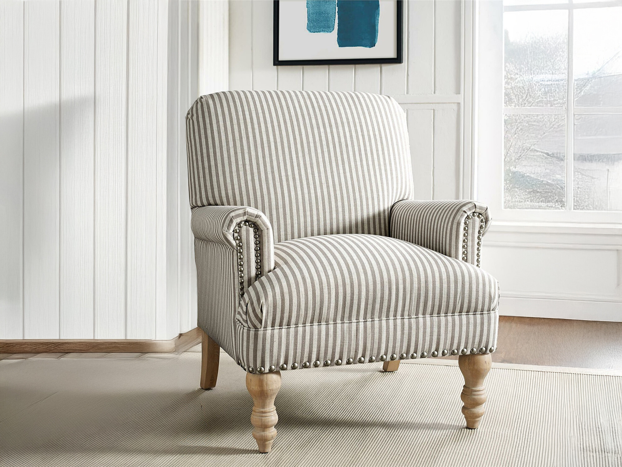 Fotelja Tulsa 466 (Bijela + Bež)