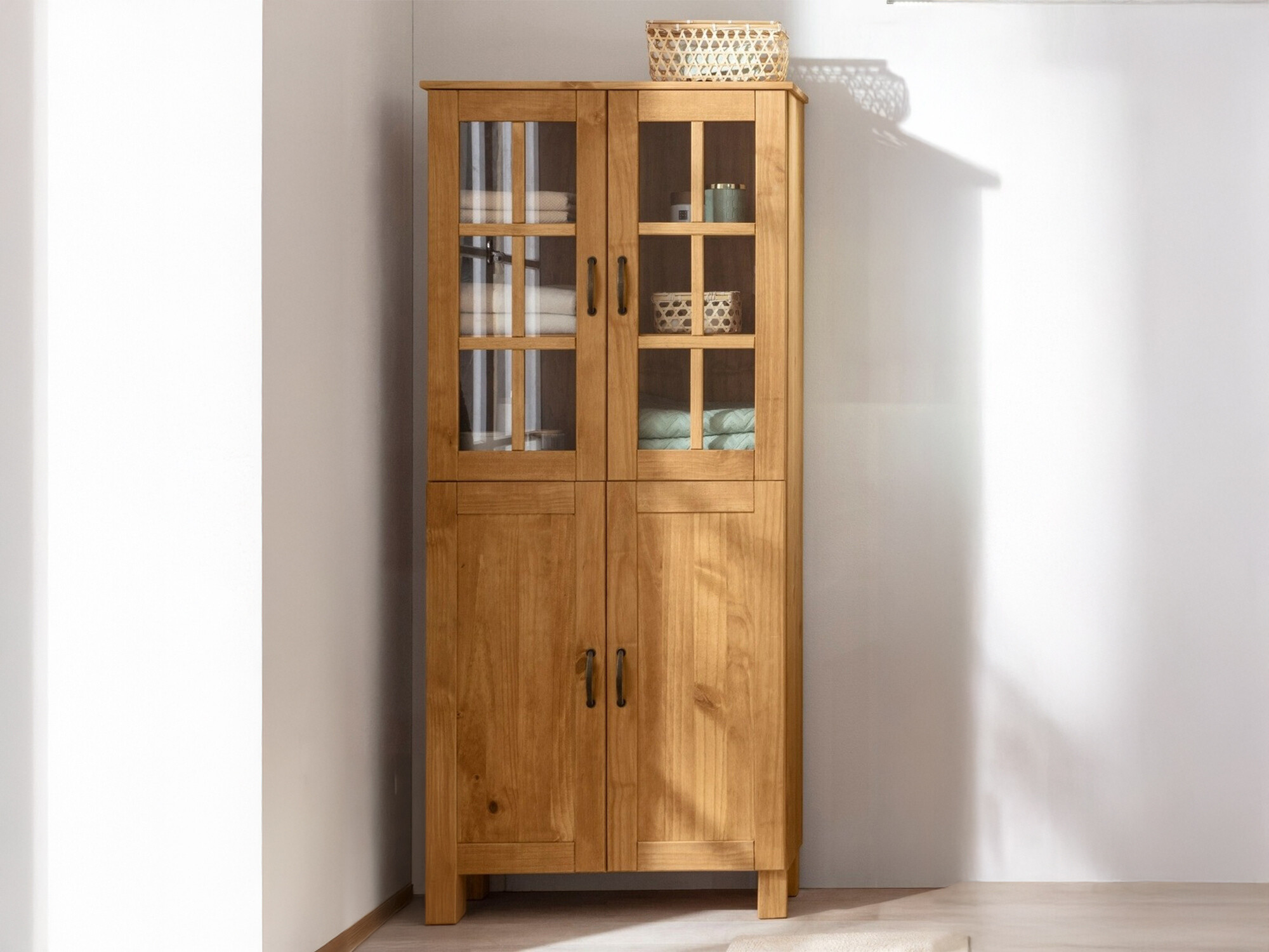 Samostojeći kupaonski ormarić Ophlevu 100 (Bor)