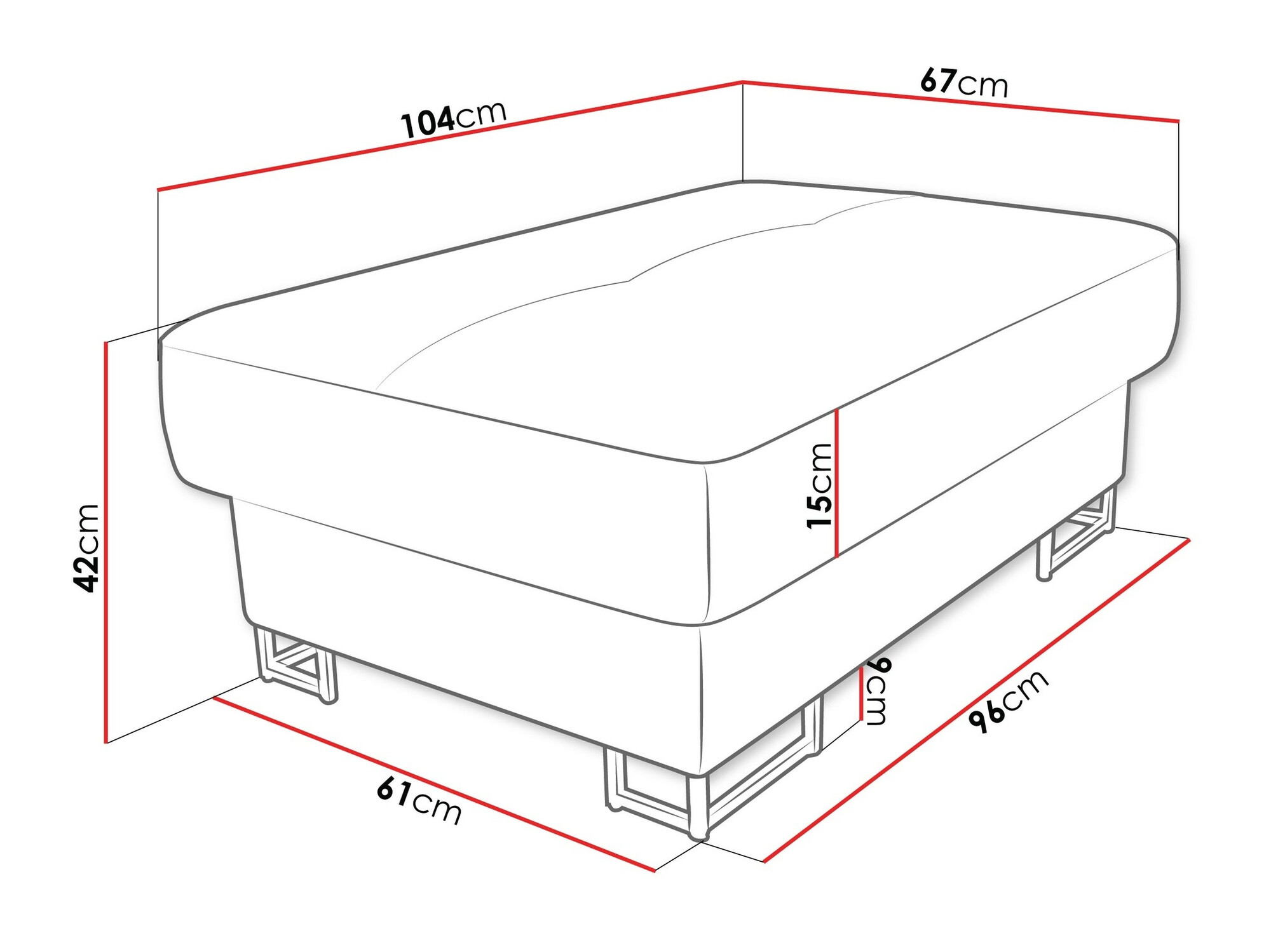 Tapecirana klupa Comfivo 238 (Magic Velvet 2216)
