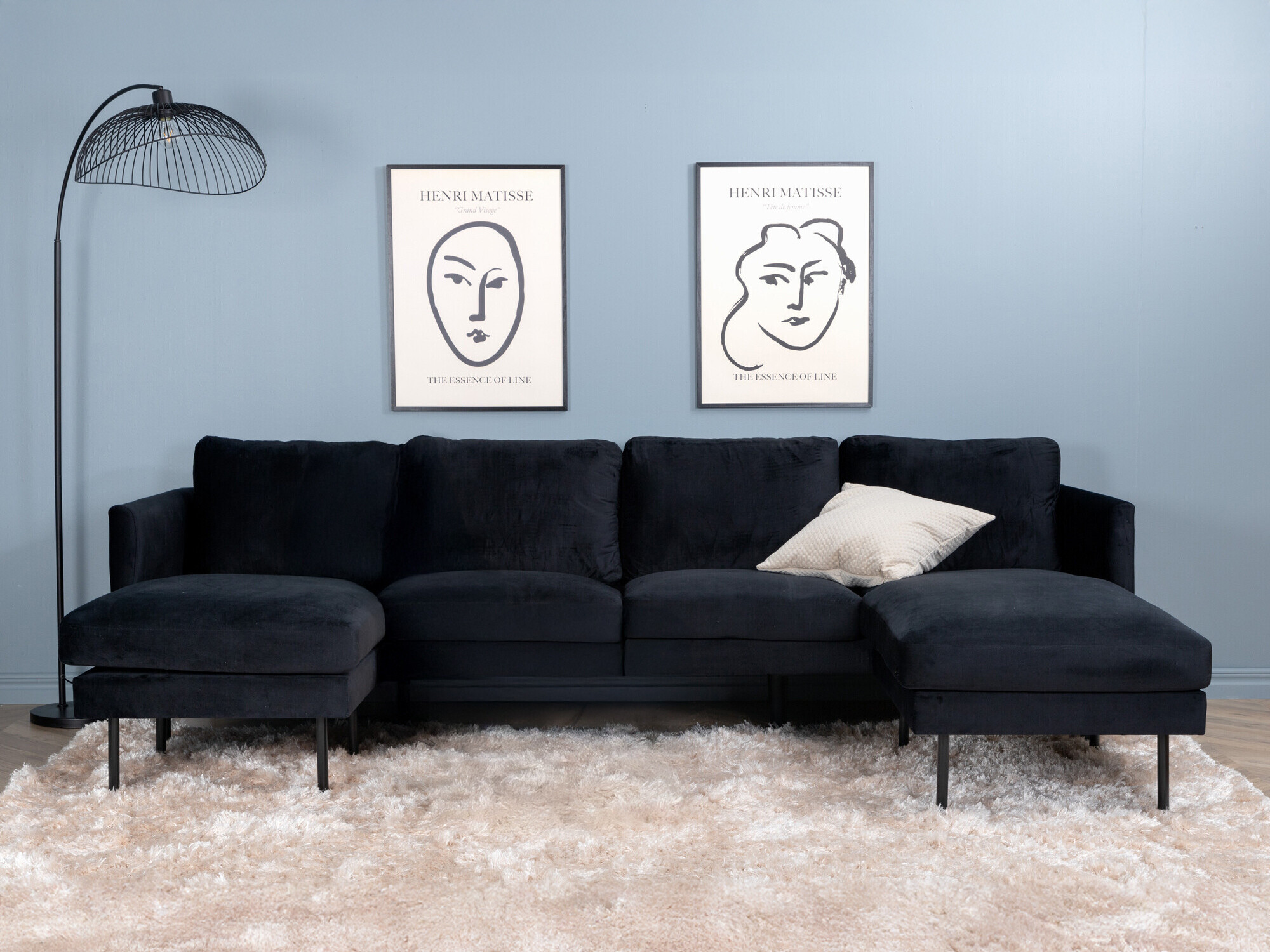 Kutna garnitura Fercame 102 (Crna)