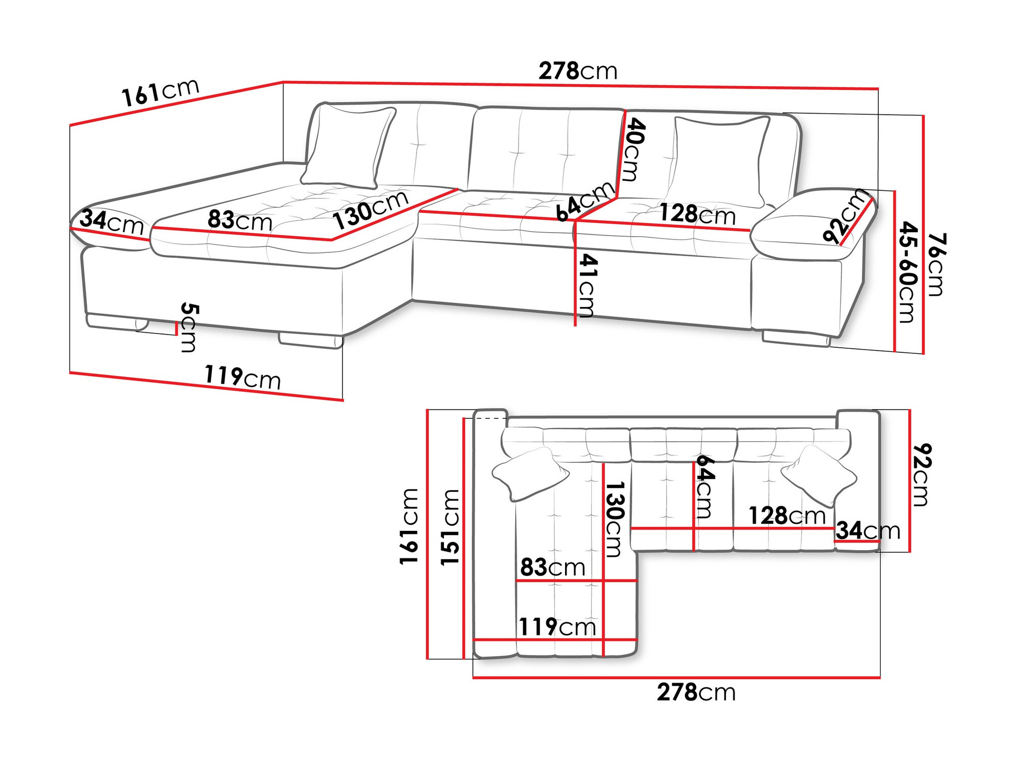 Kutna garnitura Comfivo 219 (Flow 3)