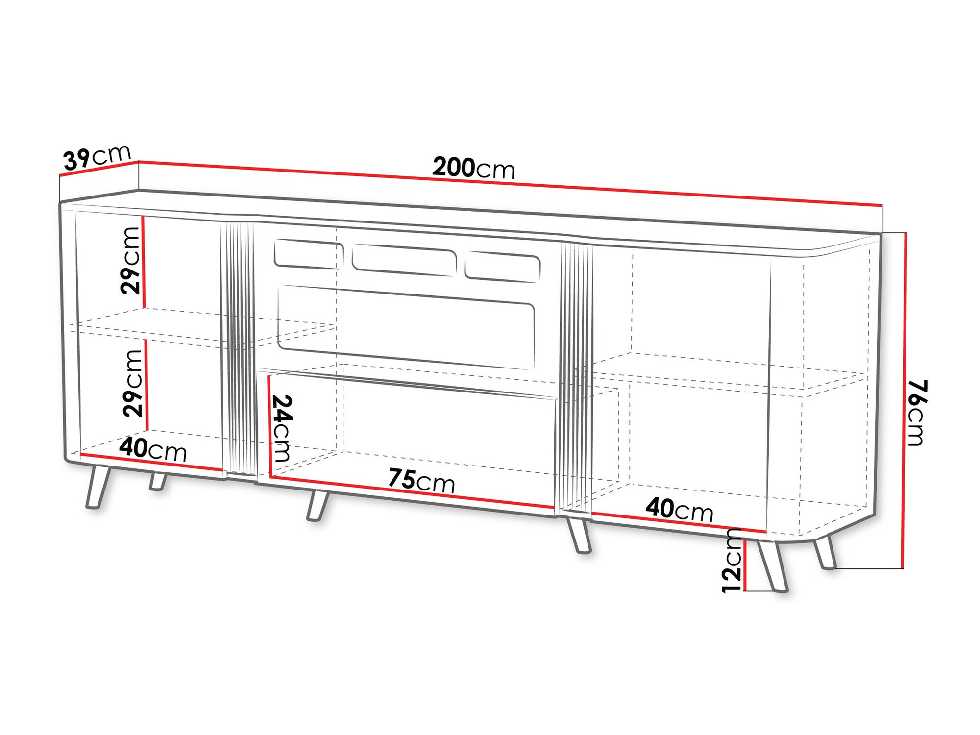 Ormarić Modus I (Kašmir + Crna)