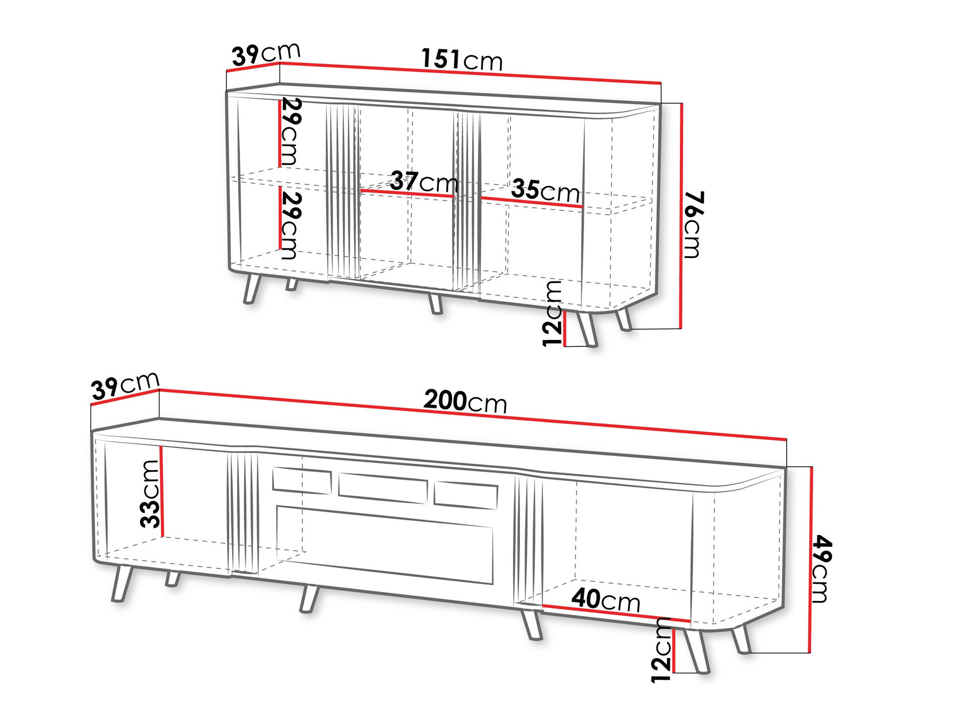 Set za dnevni boravak Modus (Kašmir + Crna)