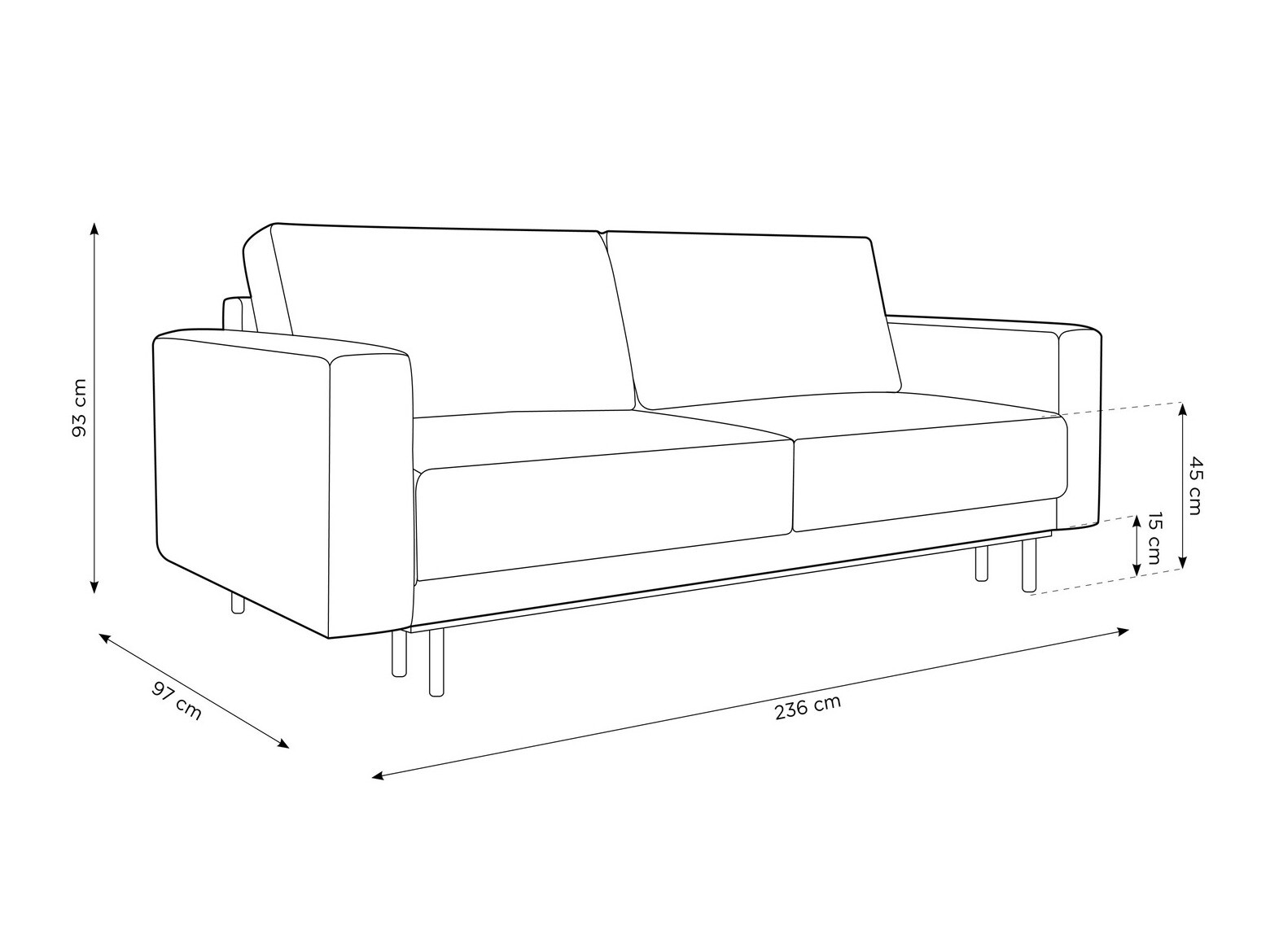 Kauč na razvlačenje Beckley 103 (Bluvel 86)