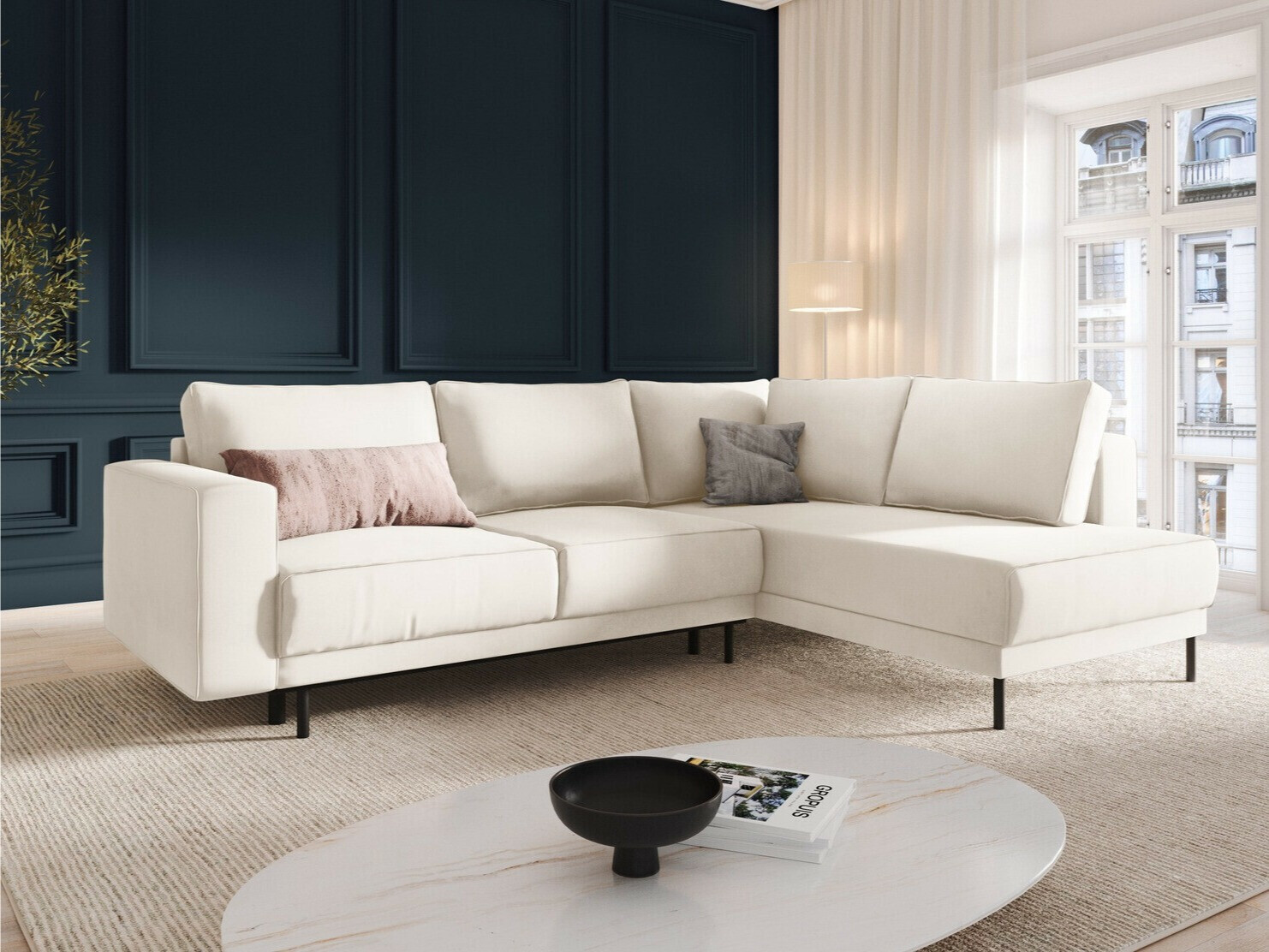 Kutna garnitura Beckley 104 (Bluvel 22)