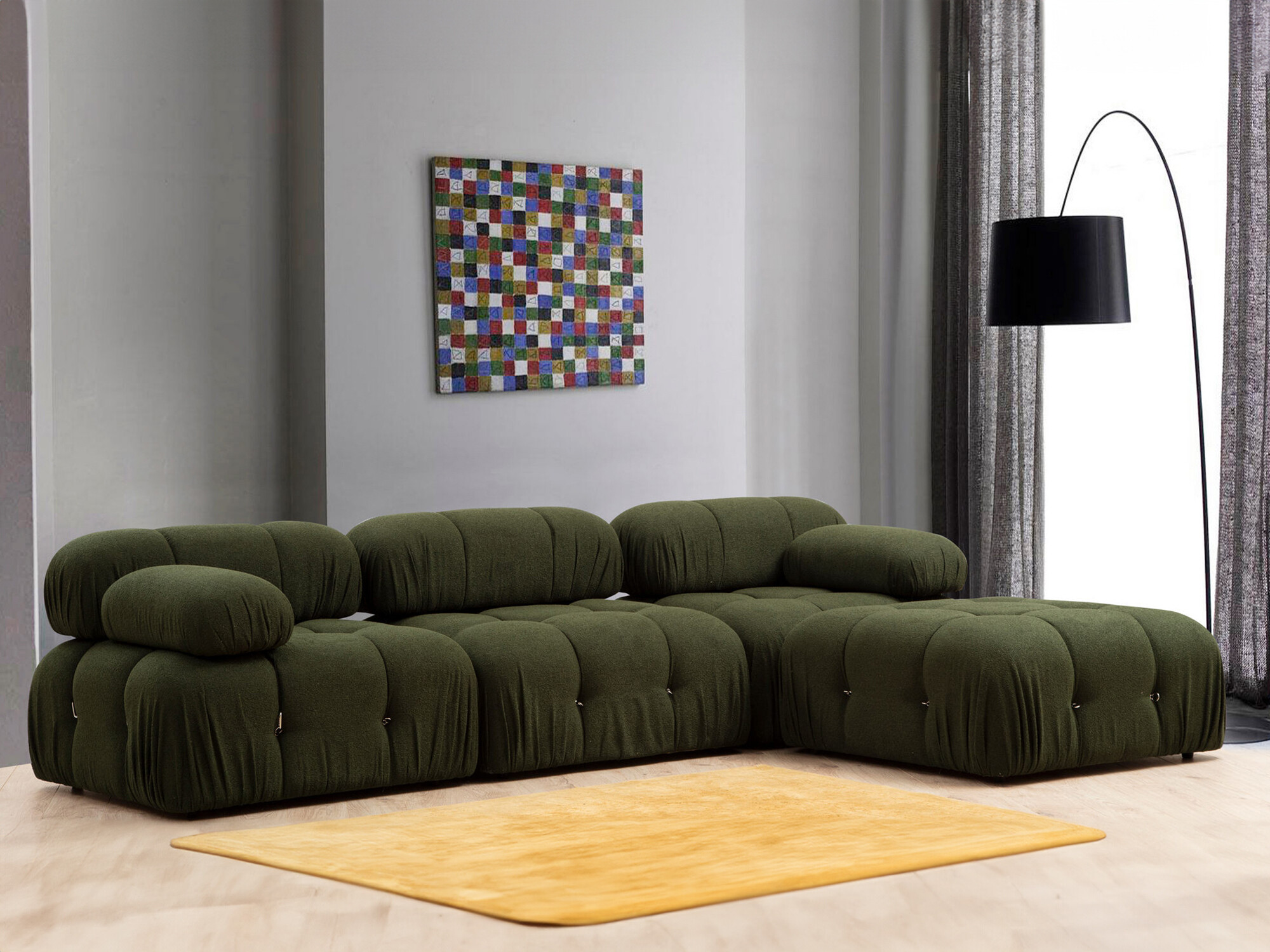 Modularna kutna garnitura Taltoro 101 (Khaki)